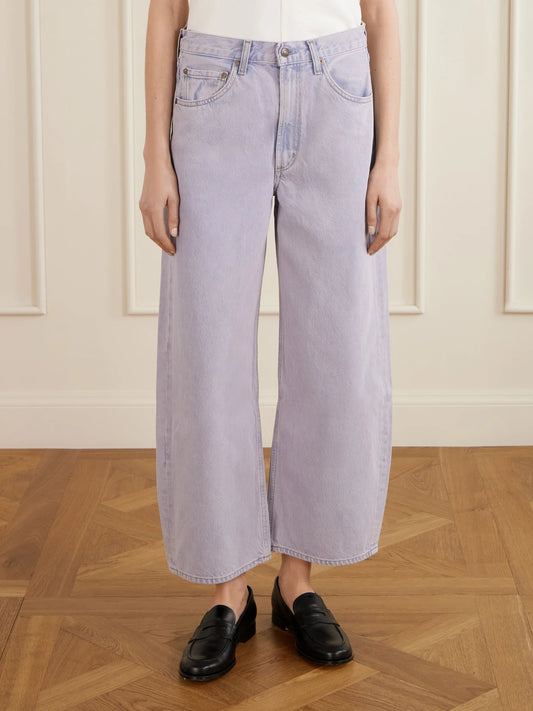 Low Curve Crop High-rise Wide-leg Jeans