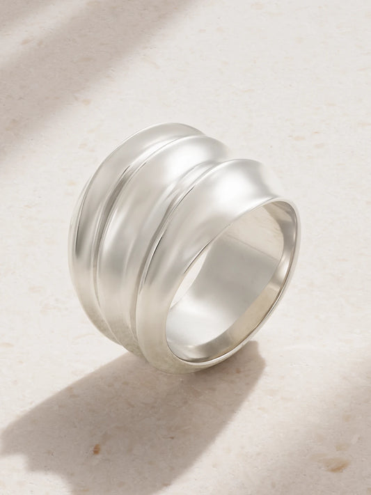 Flux Recycled Sterling Silver Ring