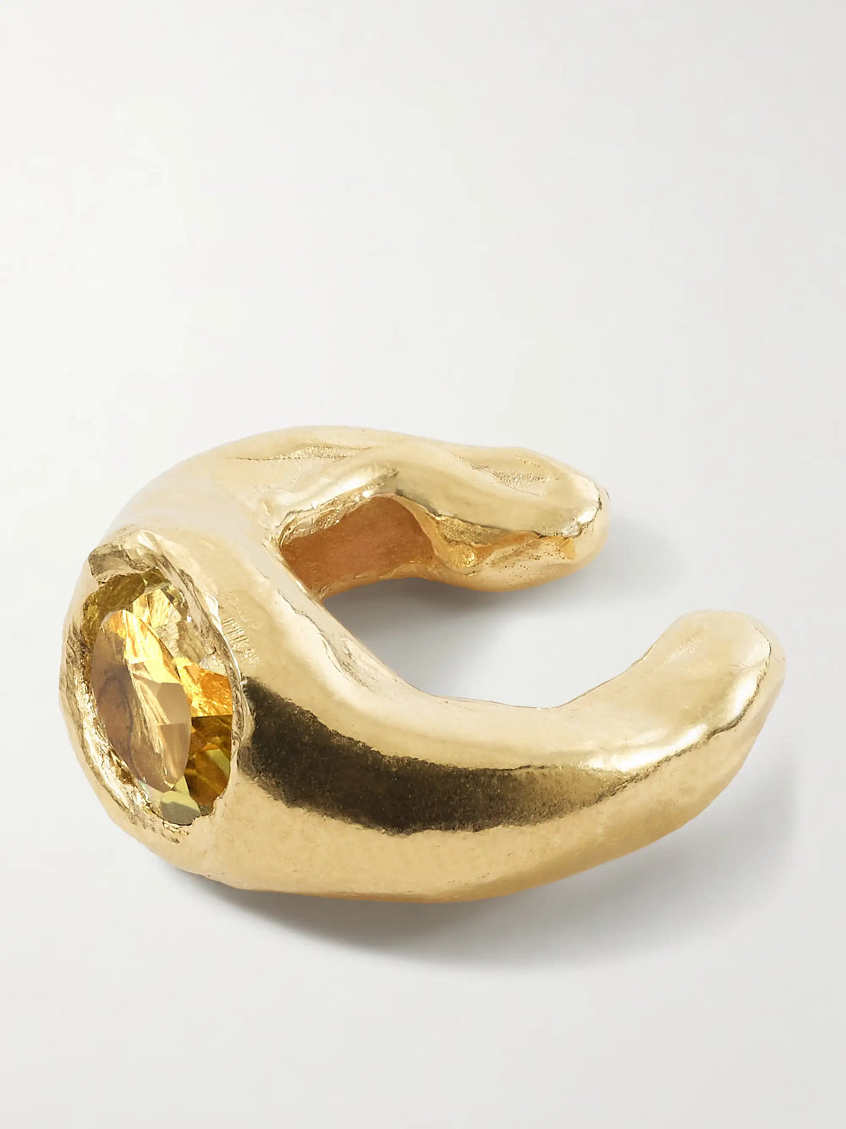 Faro Gold-plated, Amethyst Ear Cuff