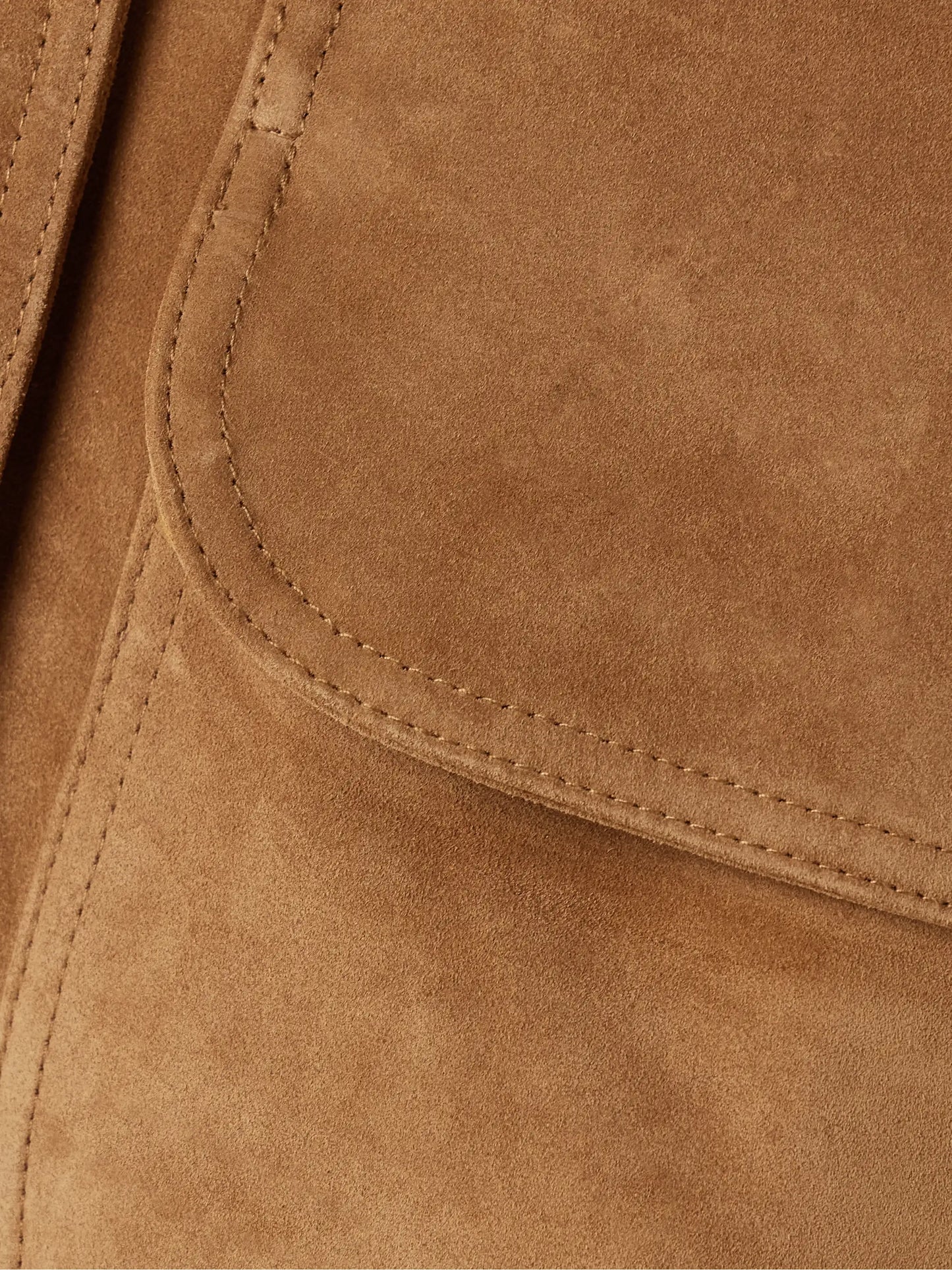 Walters Leather-trimmed Suede Jacket