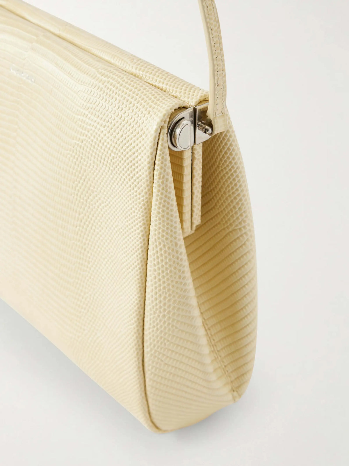 Tina Snake-effect Leather Clutch Bag