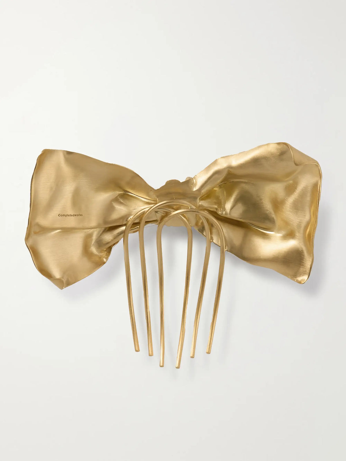 Gold-plated Bow Hair Comb