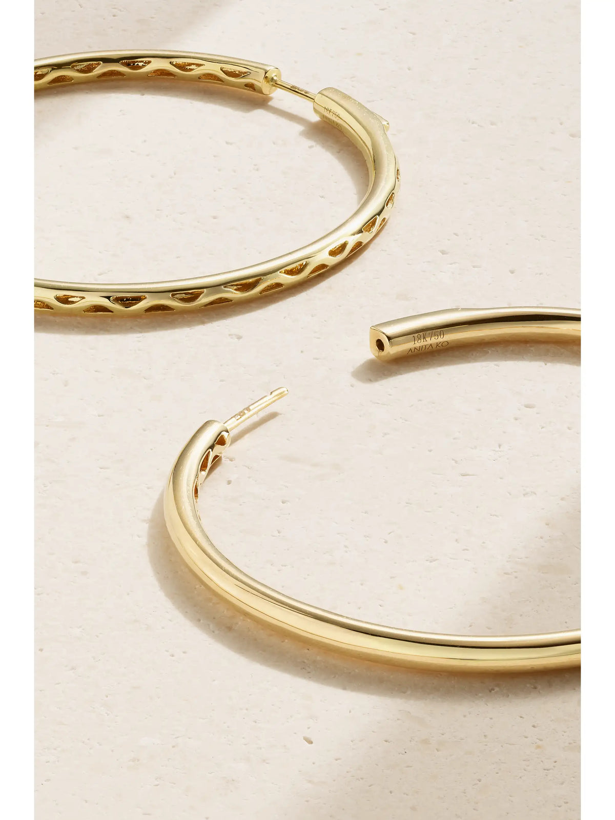 Anita Ko Large 18-karat Gold Hoop Earrings