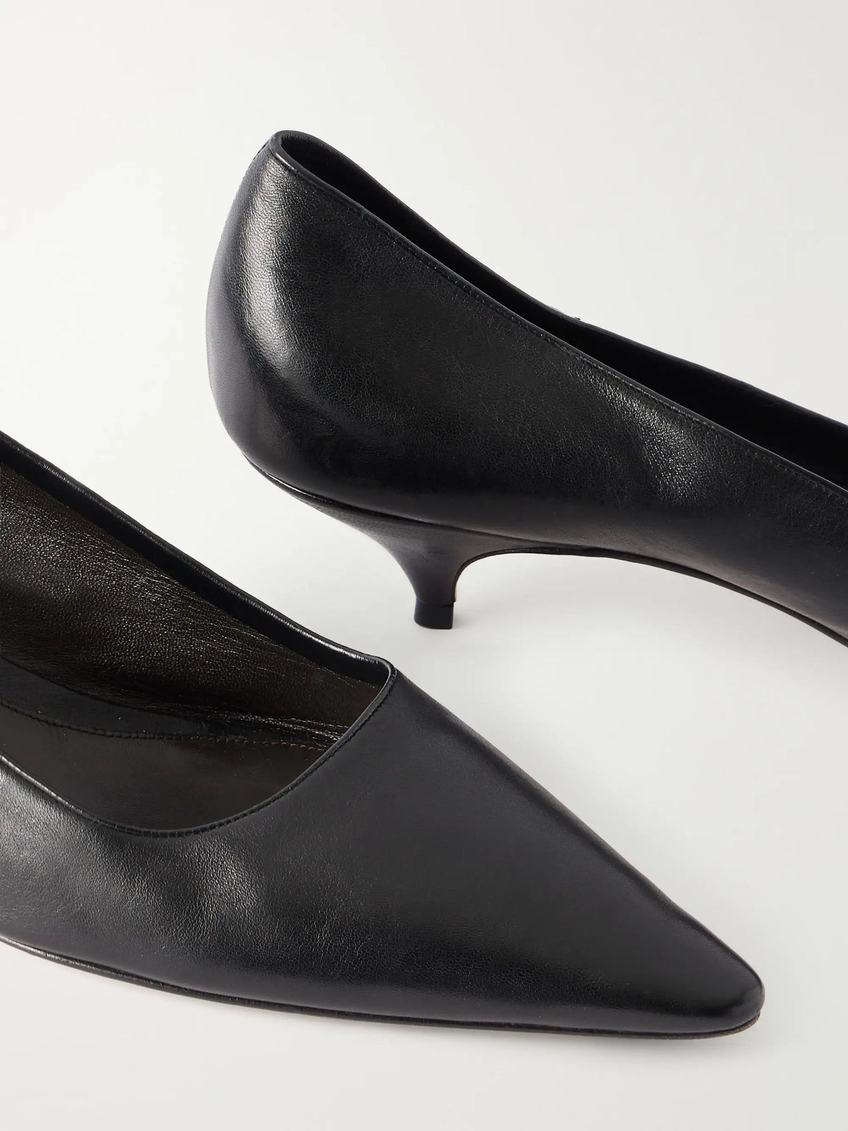 Liisa Leather Kitten Pumps