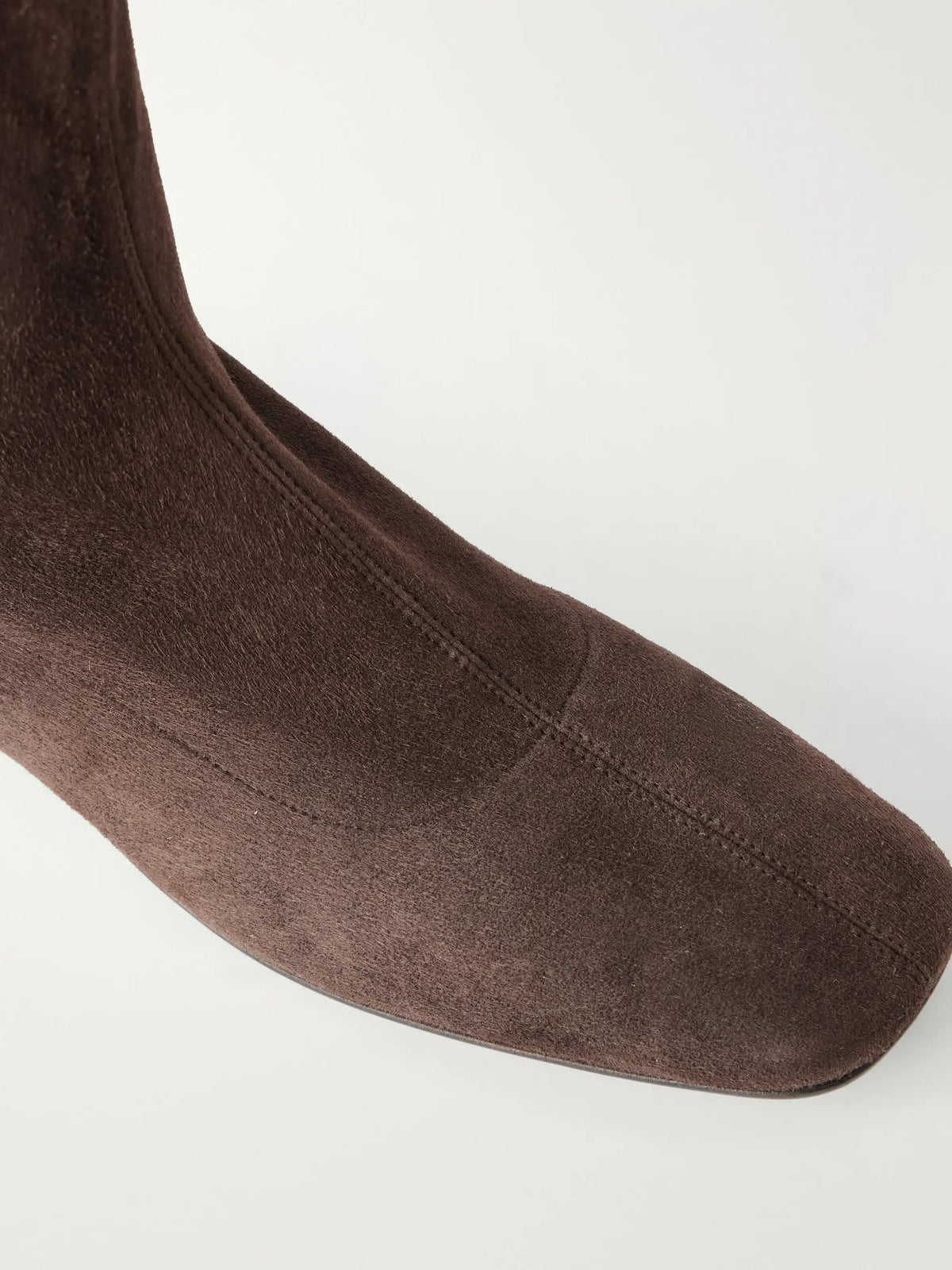 The Row Cindy Suede Ankle Boots