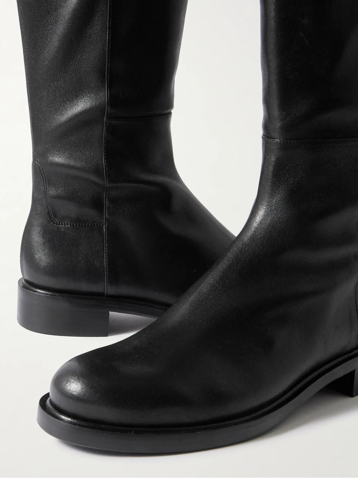 Gisele 5050 Leather And Stretch Knee Boots