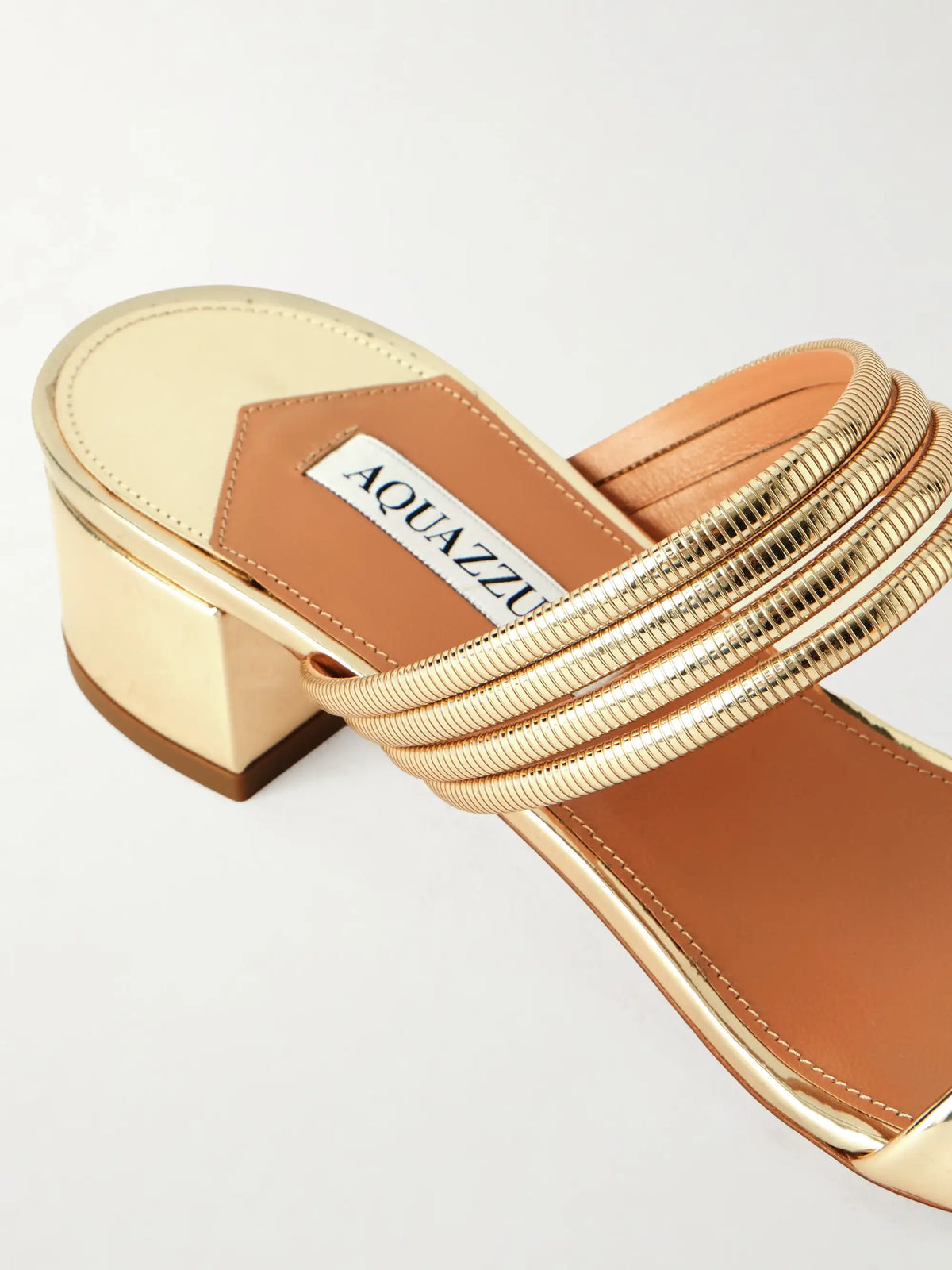 Collier 35 Embellished Metallic Leather Mule