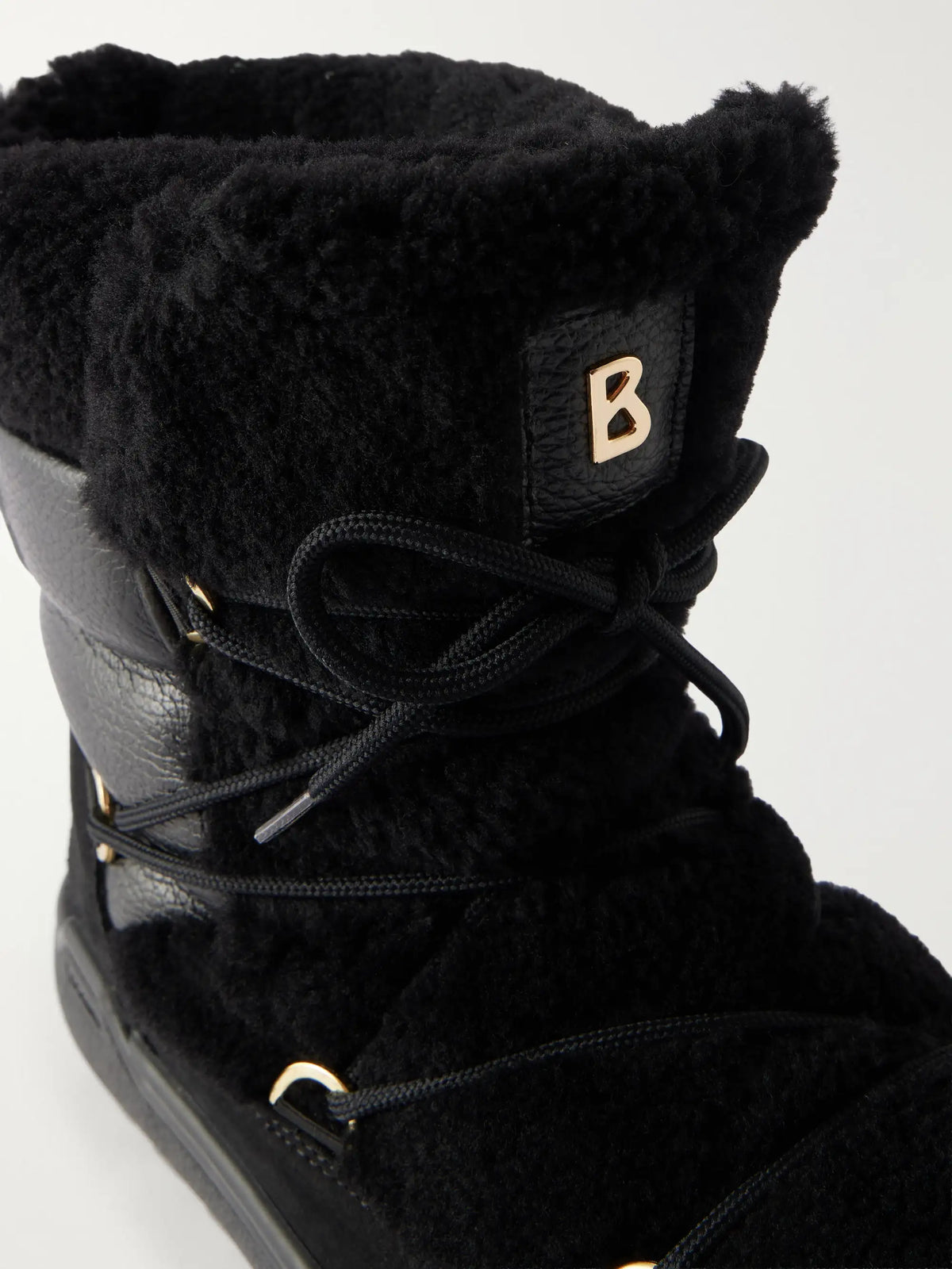 BOGNER Chamonix S 10 C Leather And Suede-trimmed Shearling Snow Boots