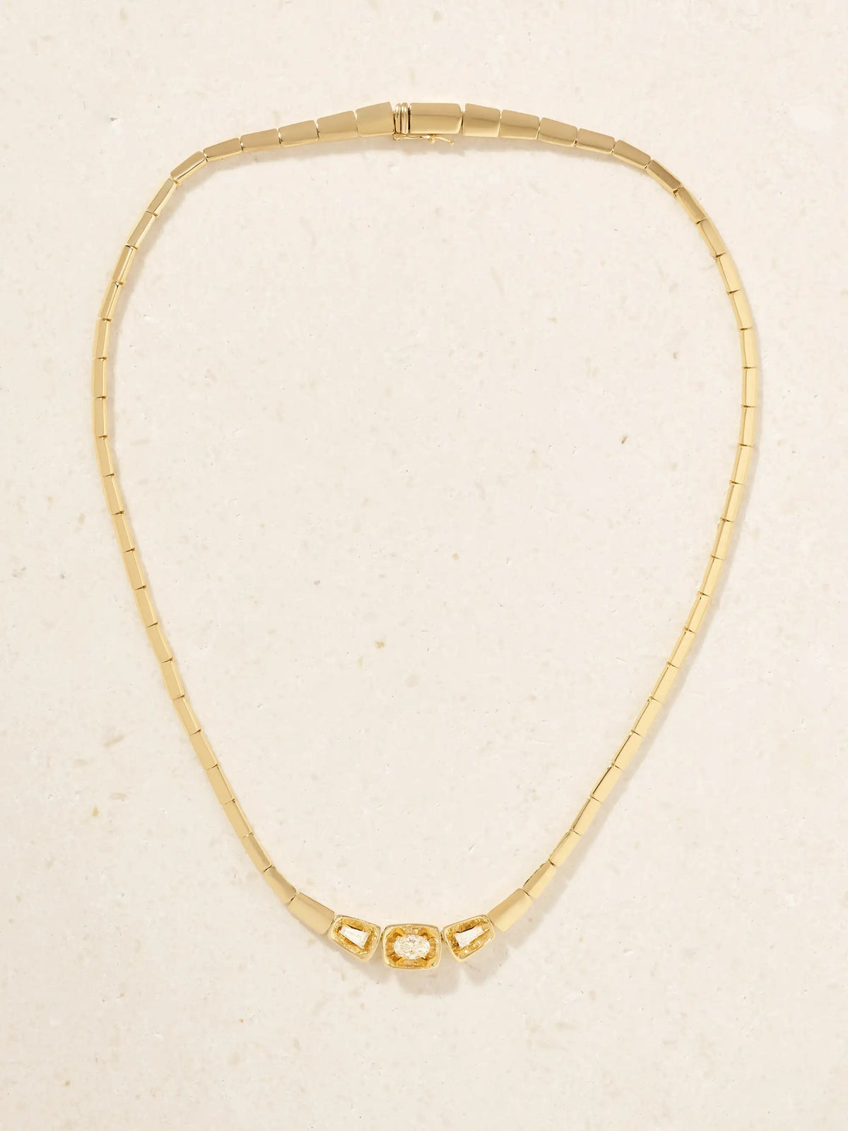 Nikos Koulis Look 18-karat Gold And Diamond Necklace