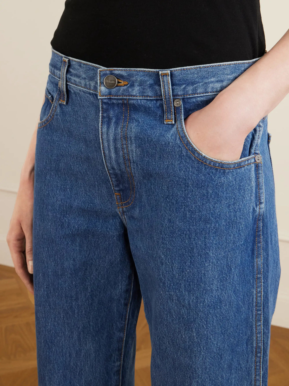 Kerrie Distressed Low-rise Straight-leg Jeans