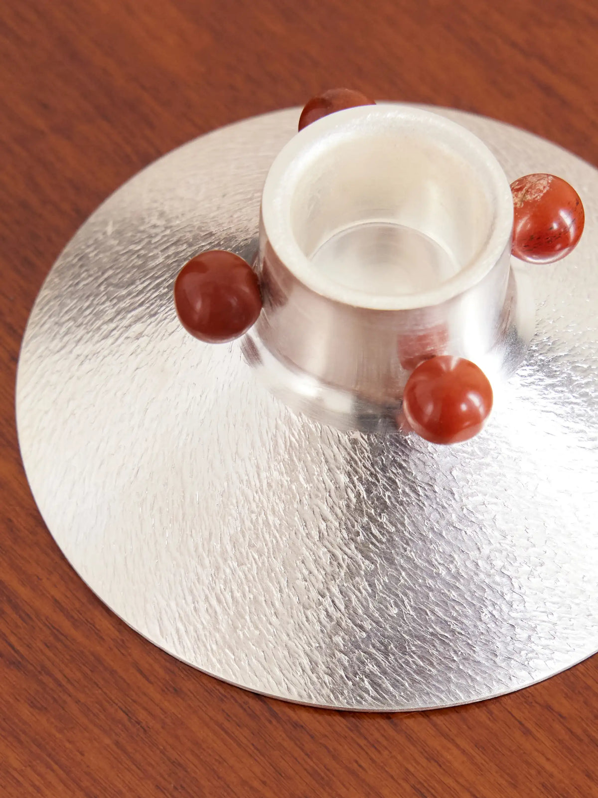 Natalia Criado + Vesper Voyage Axis Silver-plated And Stone Candle Holder