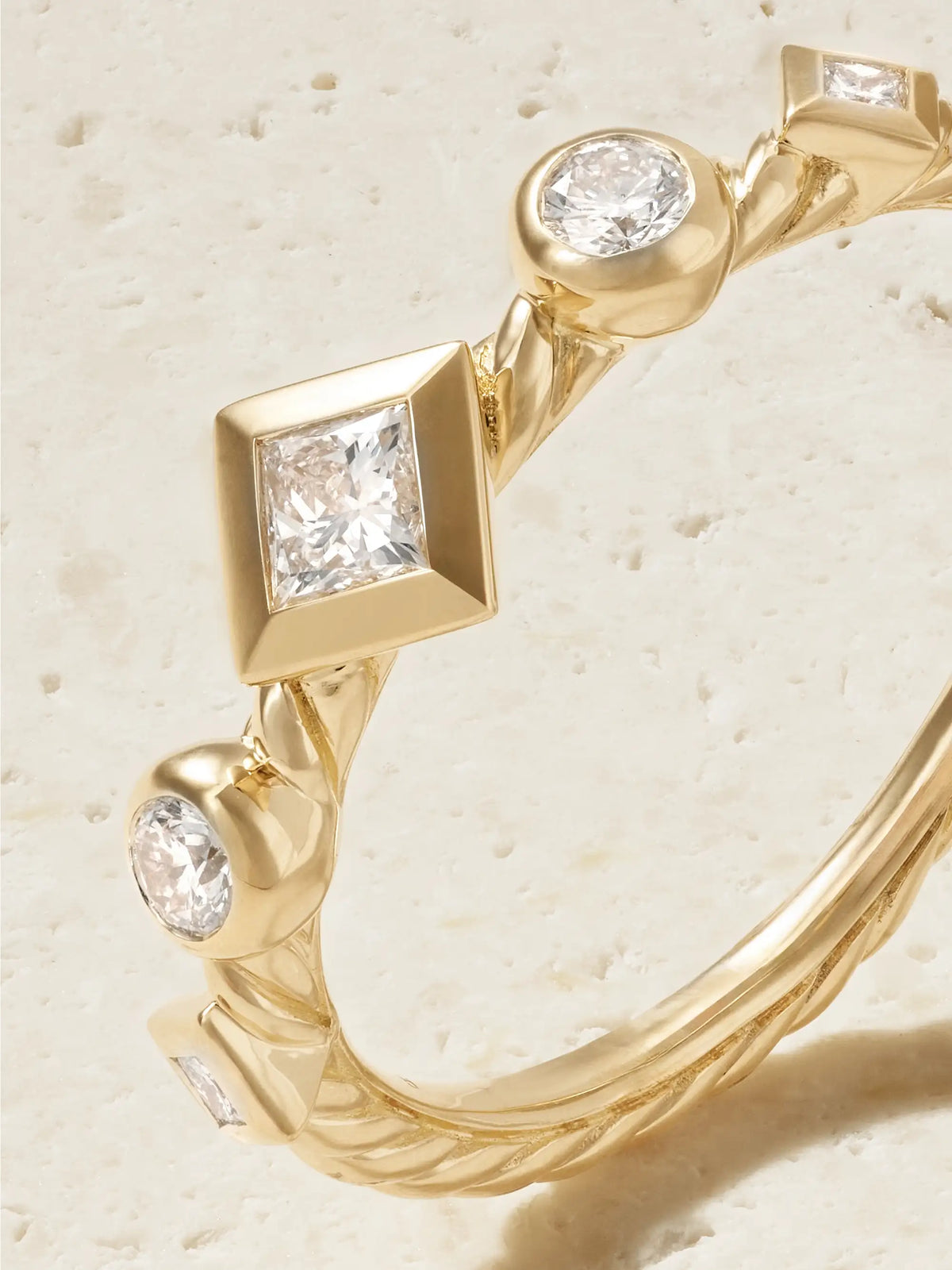 Petite Modern Renaissance 18-karat Gold Diamond Ring