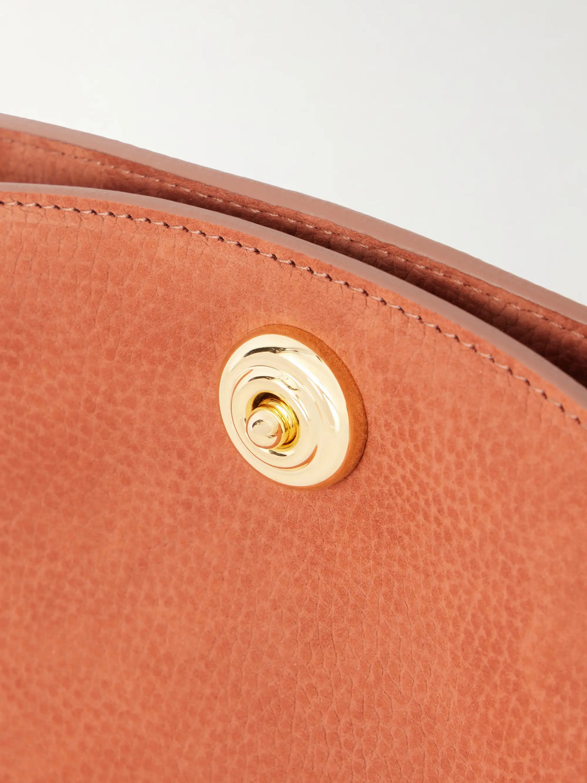 Pushlock Leather Clutch