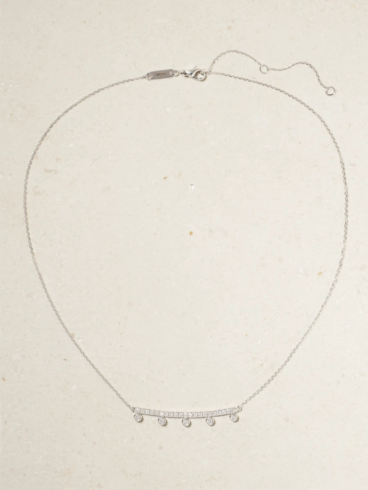 Dewdrop 18-karat White Gold Diamond Necklace