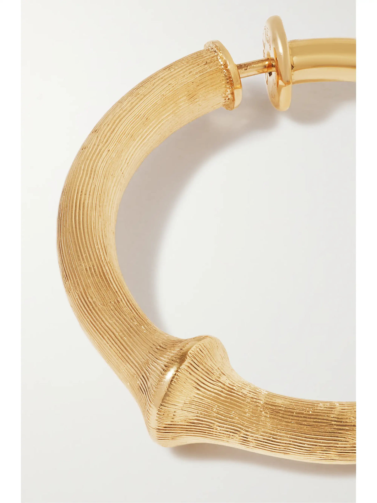 Nature Large 18-karat Gold Hoop Earring