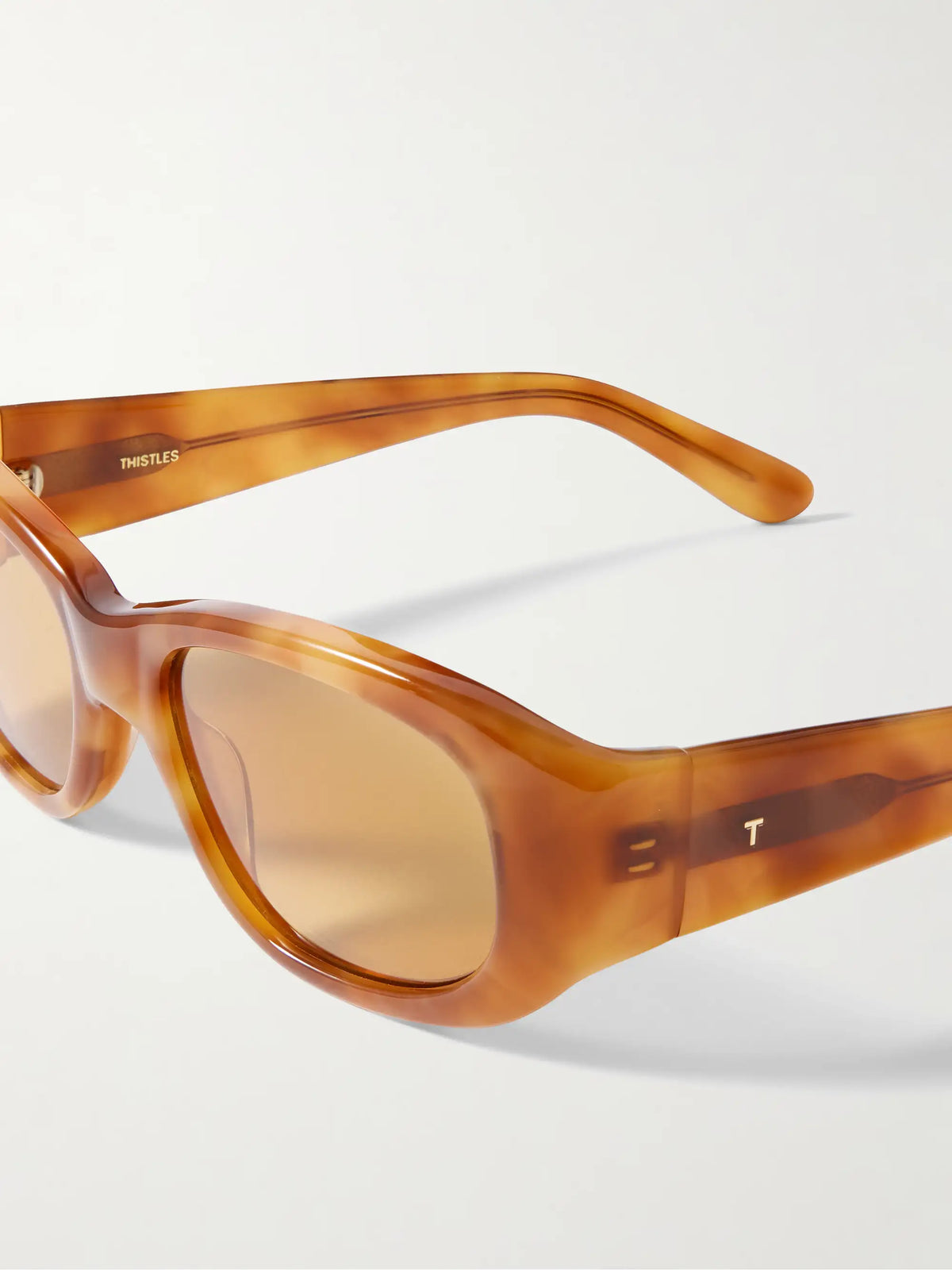 The Al Square-frame Tortoiseshell Acetate Sunglasses