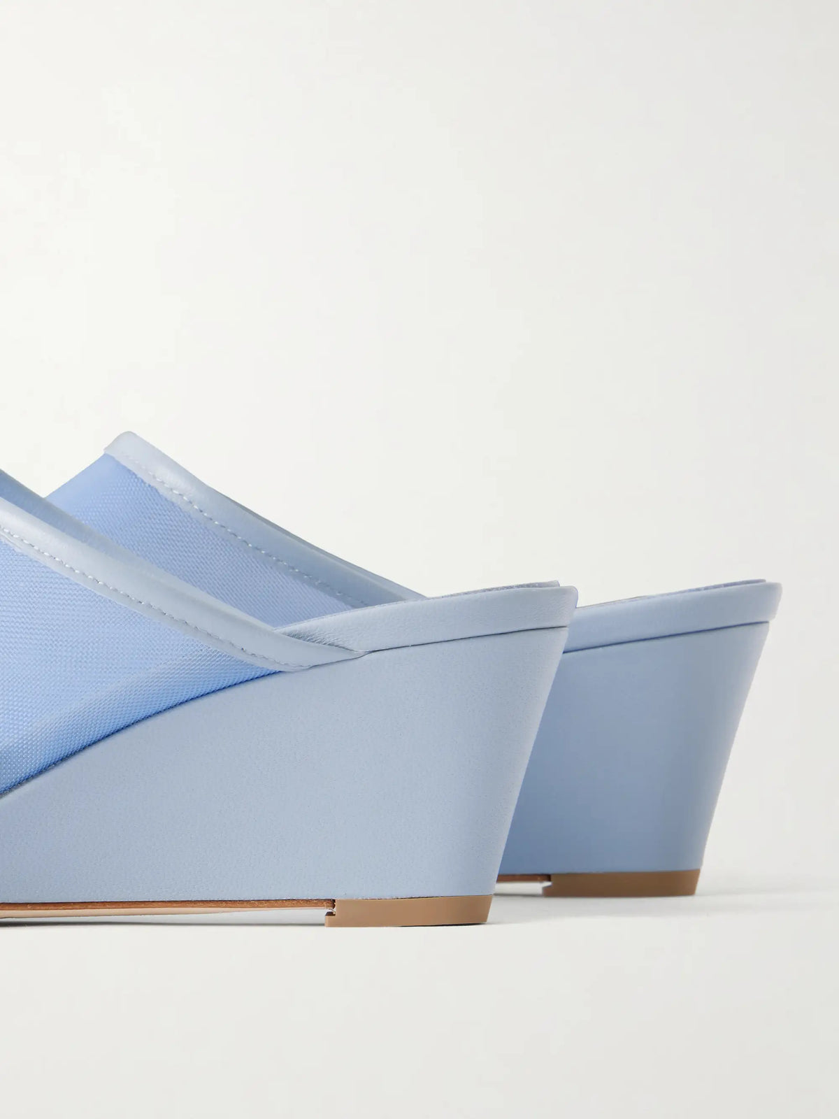 Suzanne Leather-trimmed Mesh Sandals