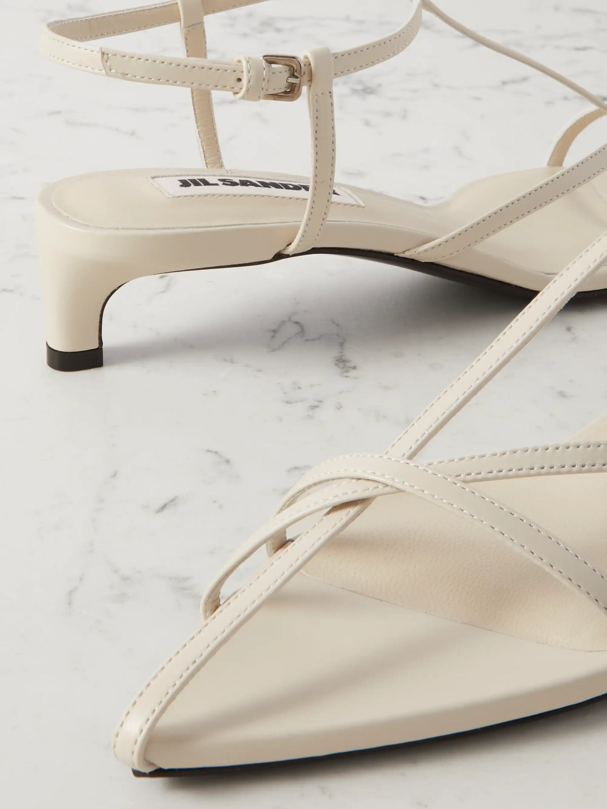 Leather Slingback Sandals