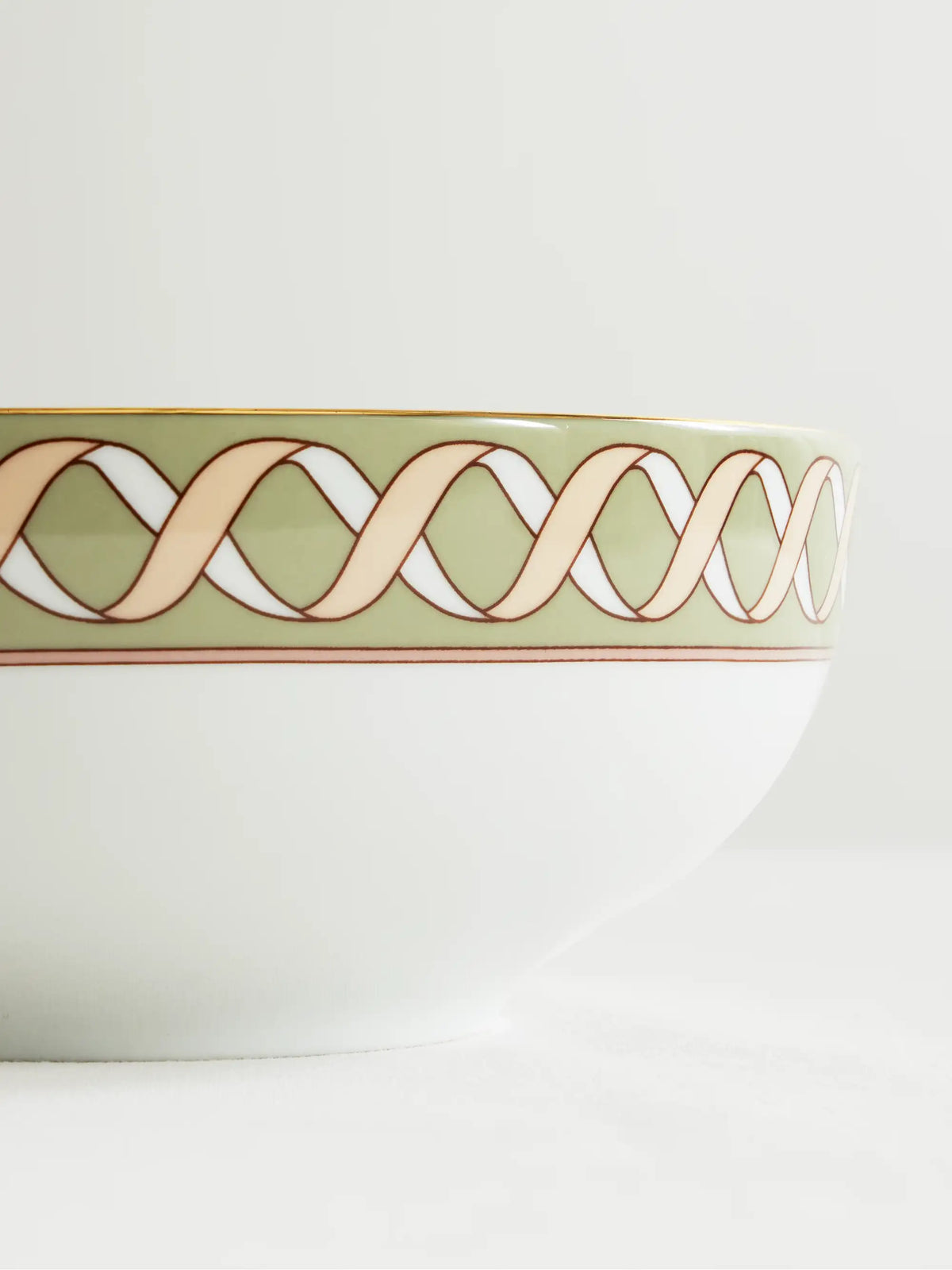 Odysseus Gold-plated Porcelain Serving Bowl