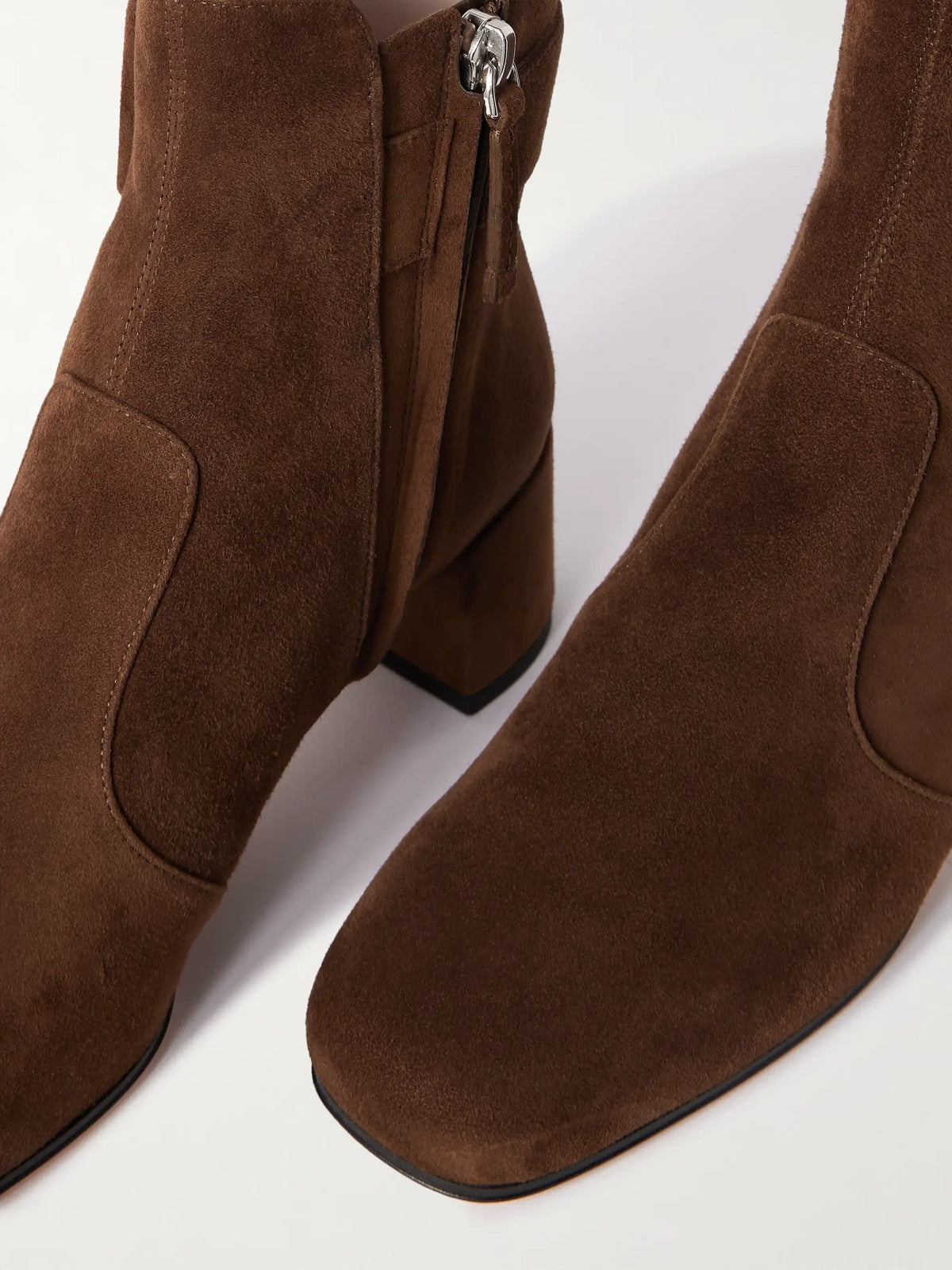 Très Vivier Polly 45 Buckled Suede Ankle Boots