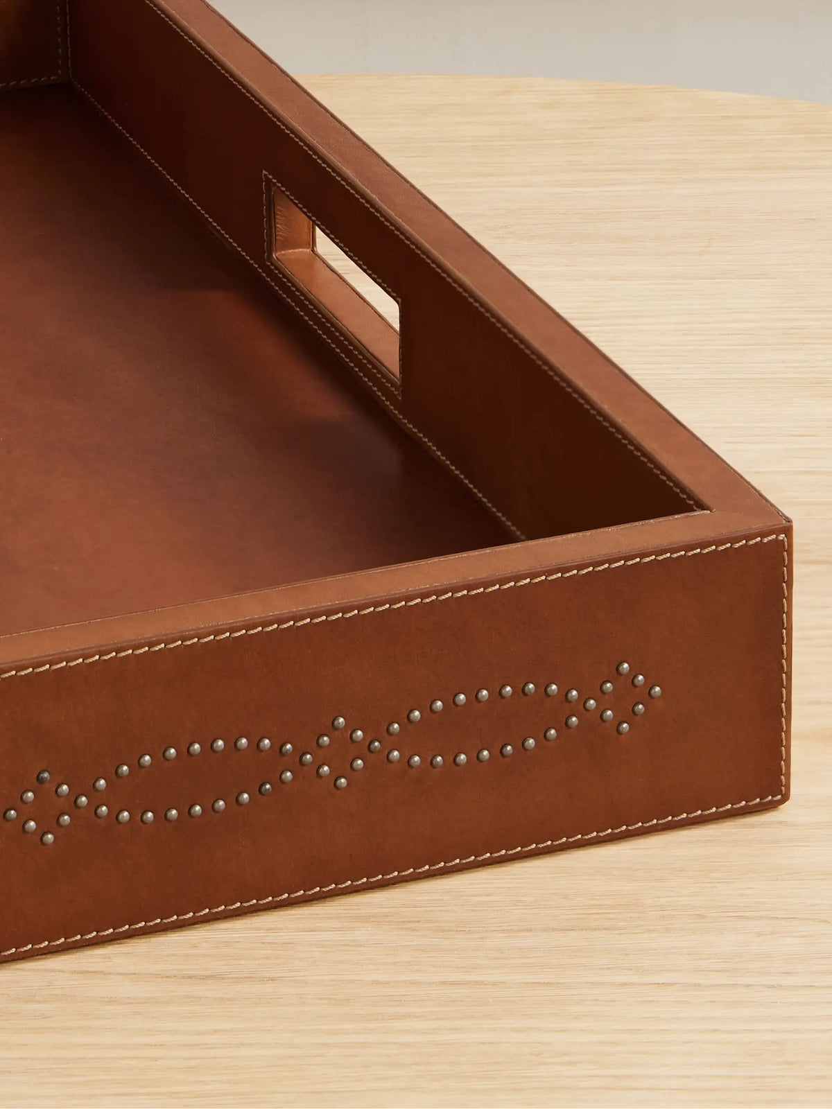 Bromley Studded Leather Tray