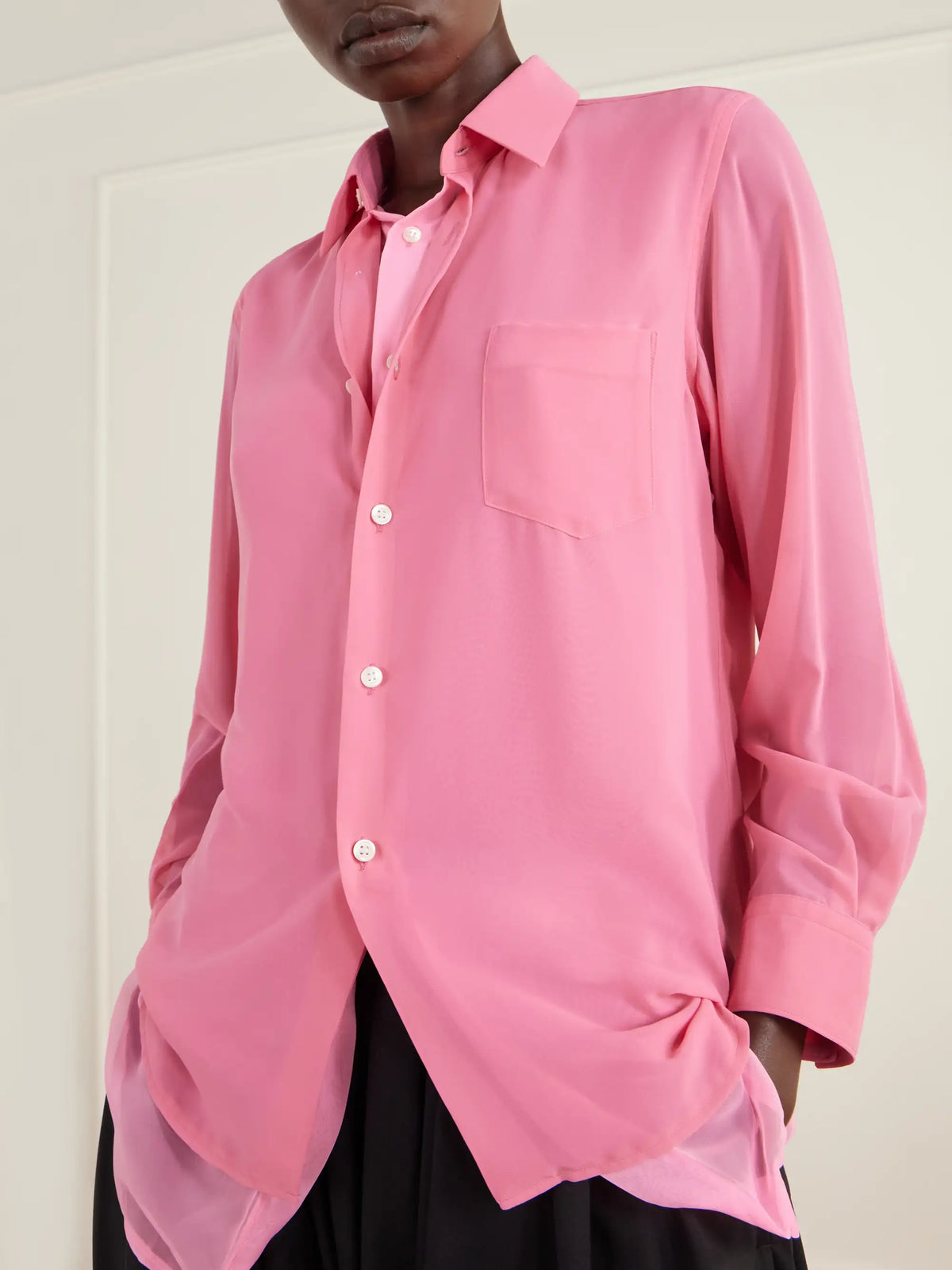 Comme des Garçons Layered Georgette Shirt