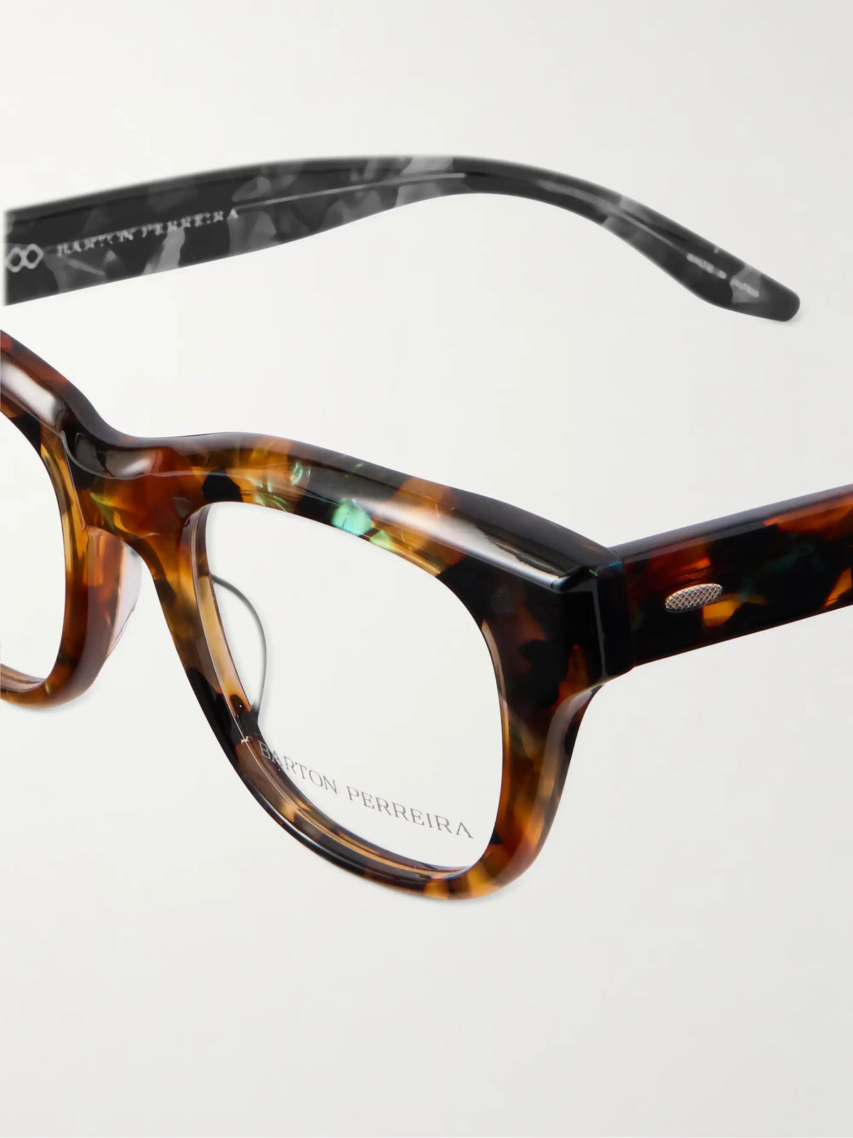 Bridges Square-frame Tortoiseshell Acetate Optical Glasses