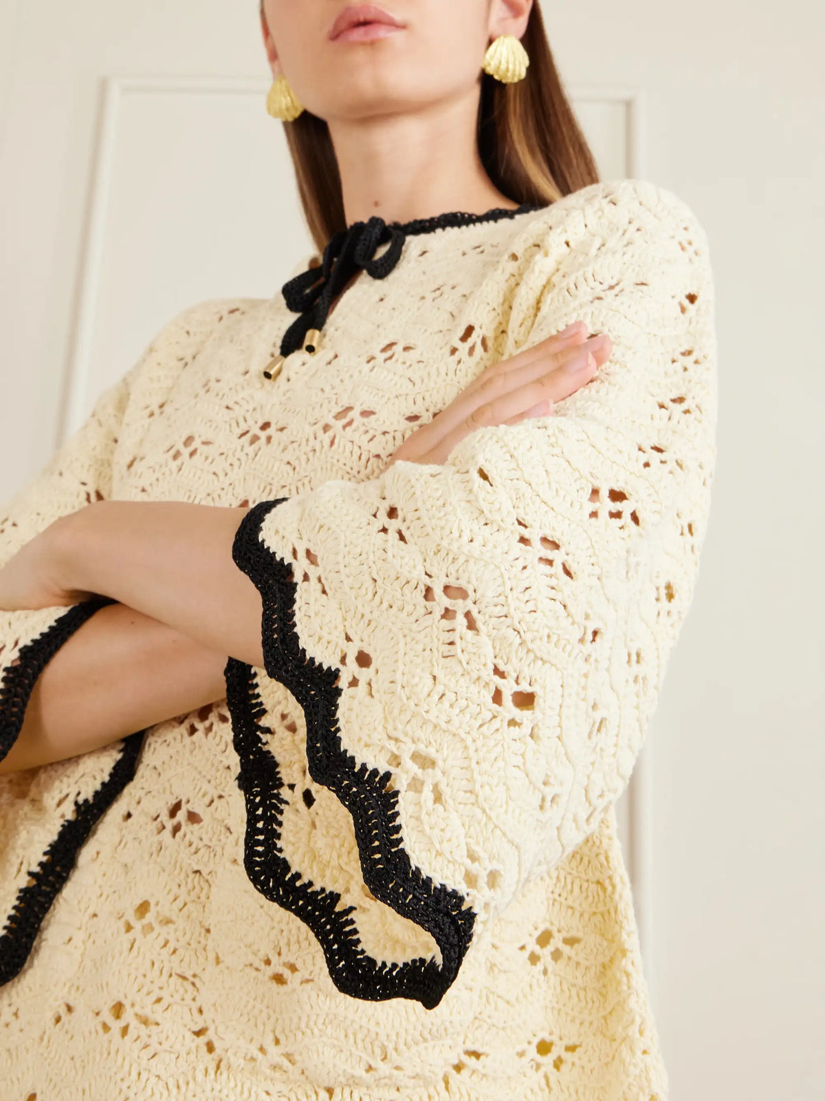 Aster Crocheted Cotton Coverup