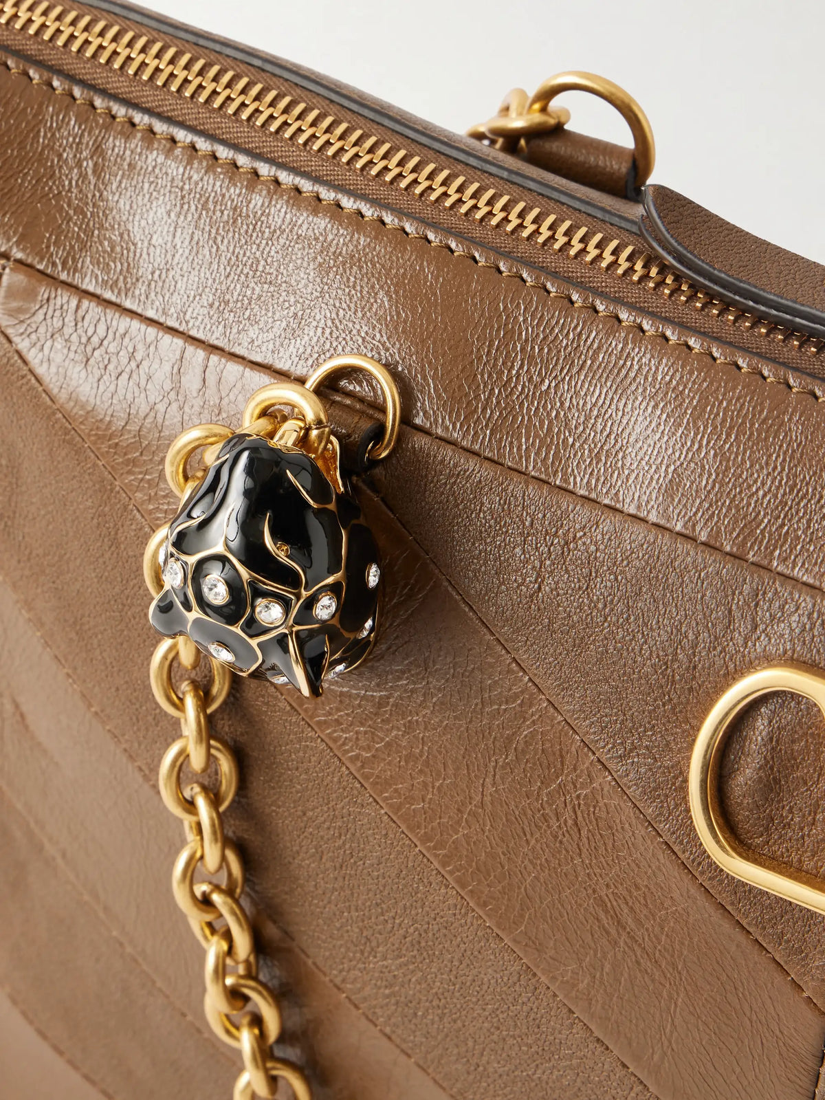 Panthea Medium Embellished Leather Shoulder Bag