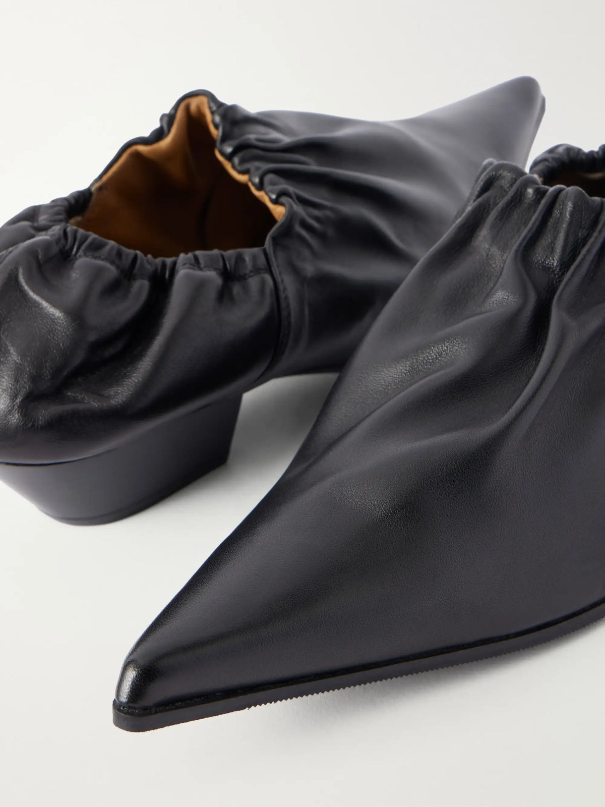 Our Legacy Ranch Envelope 35 Gathered Leather Pumps