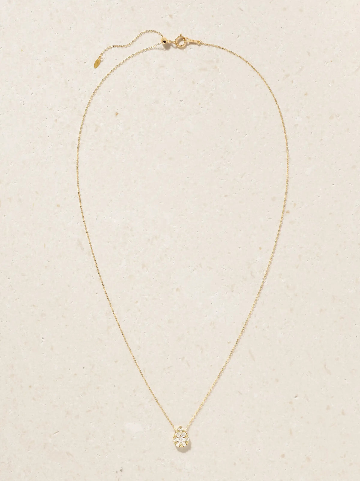 Floating 18-karat Gold Diamond Necklace