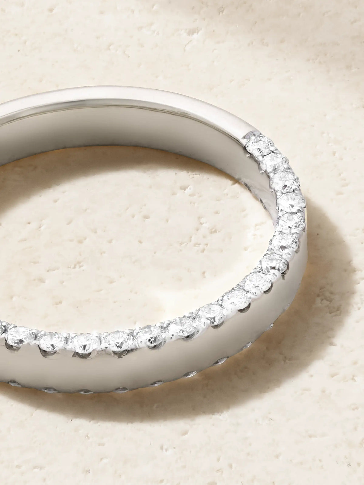 Grignotée 9-karat White Gold Diamond Ring