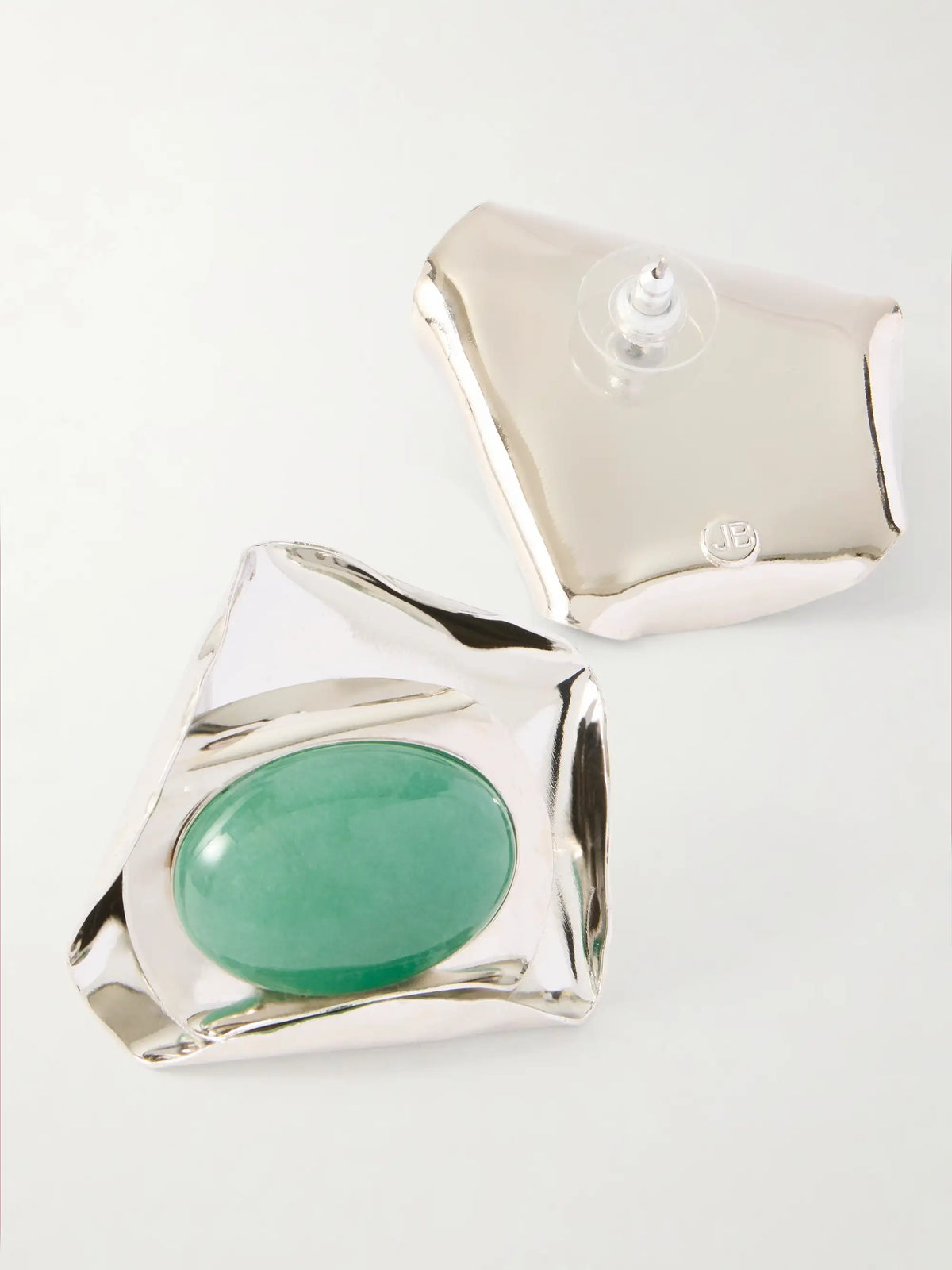 Kendall Silver-tone Aventurine Earrings