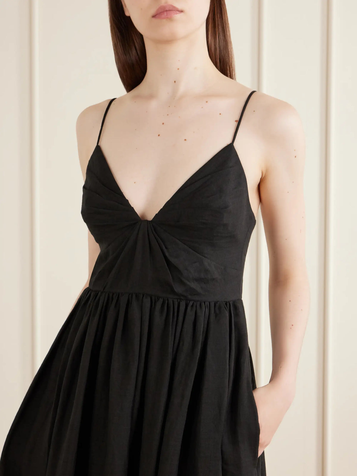 Aje Vacation Ramie Maxi Dress