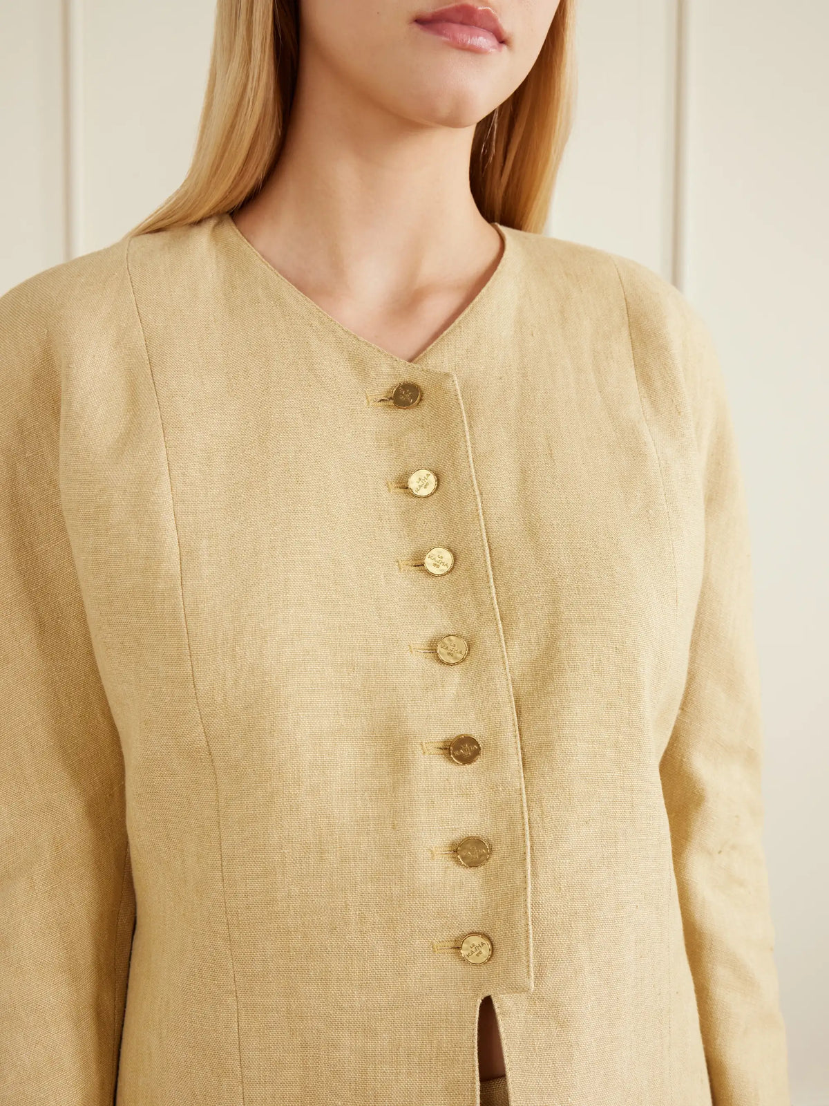 Le Kasha Amada Heavy Linen Jacket