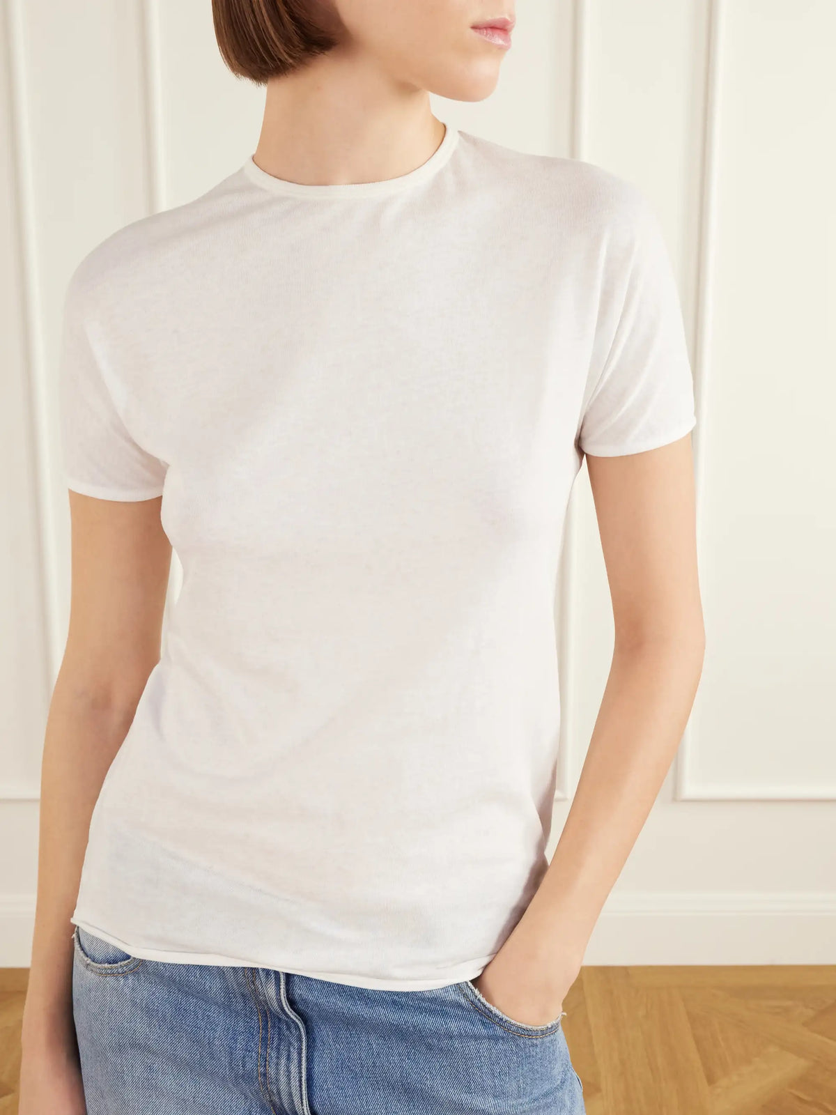 Calvin Klein Collection Bégonia Cotton-jersey T-shirt