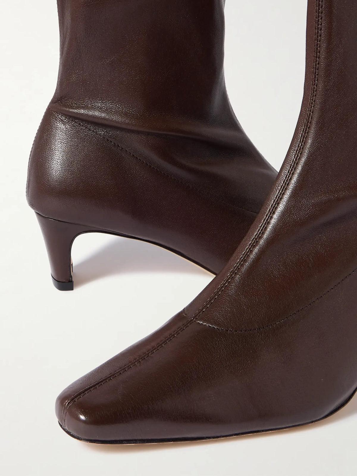 Wally Sock Leather Ankle Boots