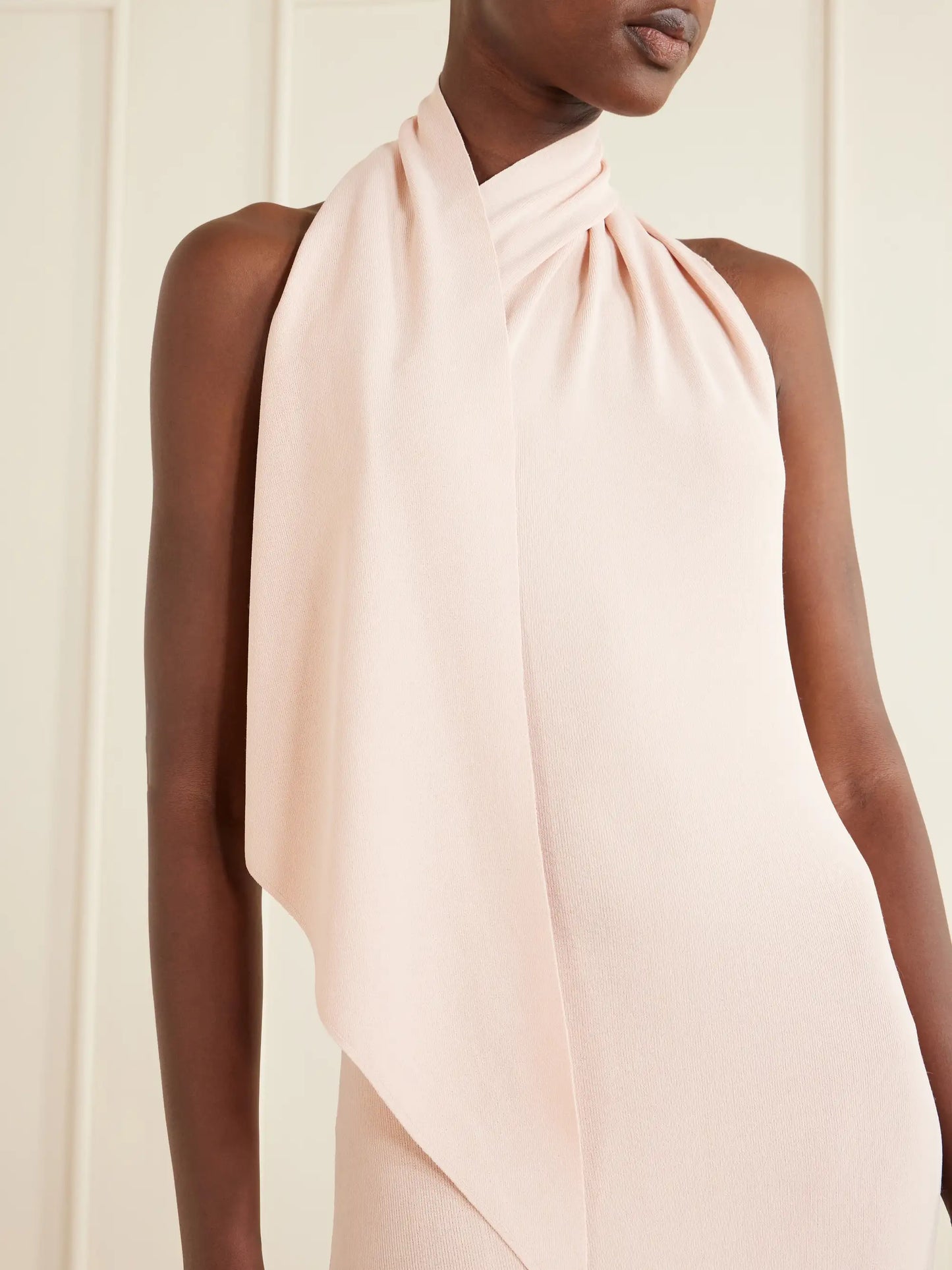 Mitchell Tie-detailed Jersey Midi Dress