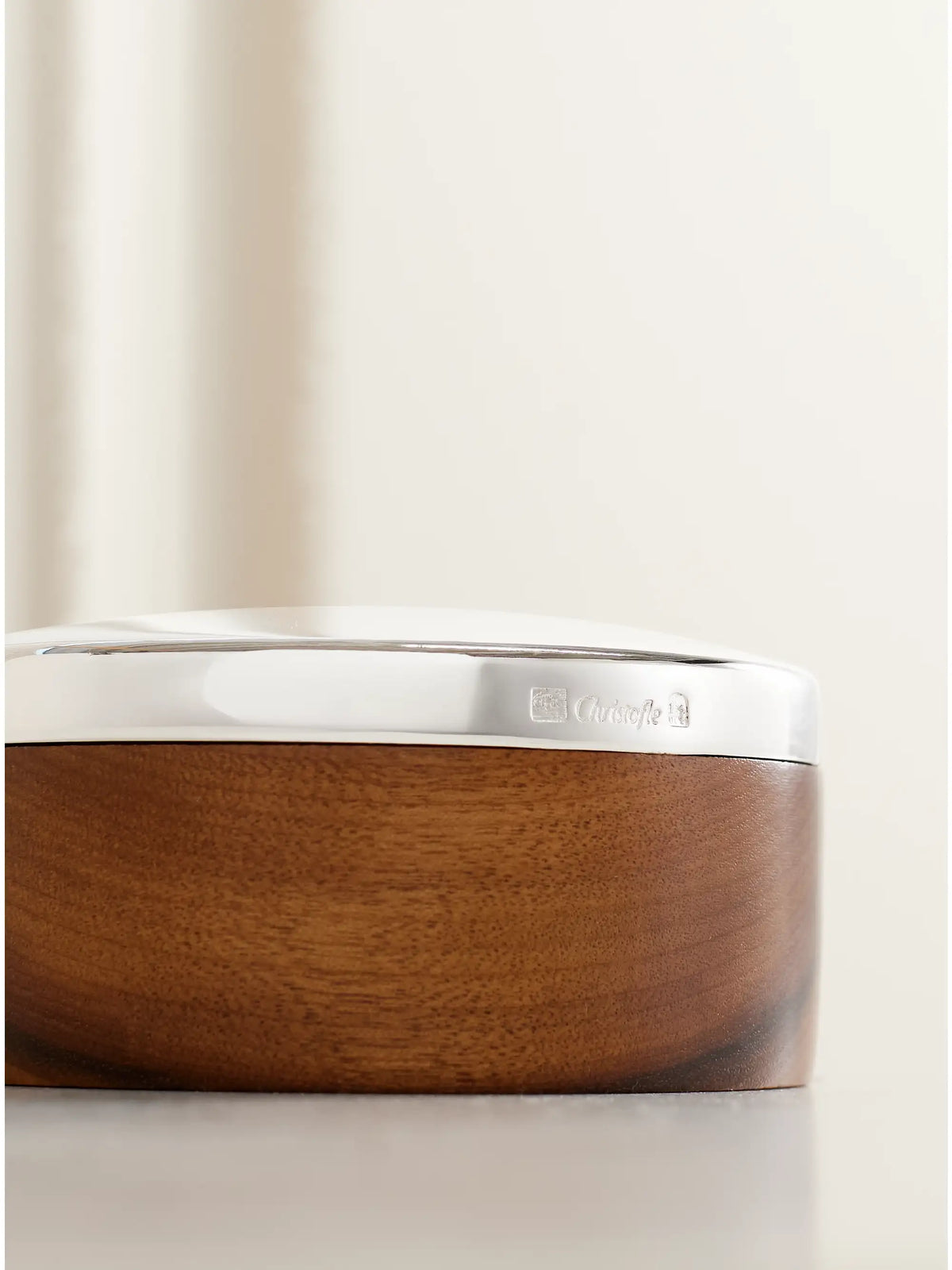 Uni Small Wood And Silver-plated Box