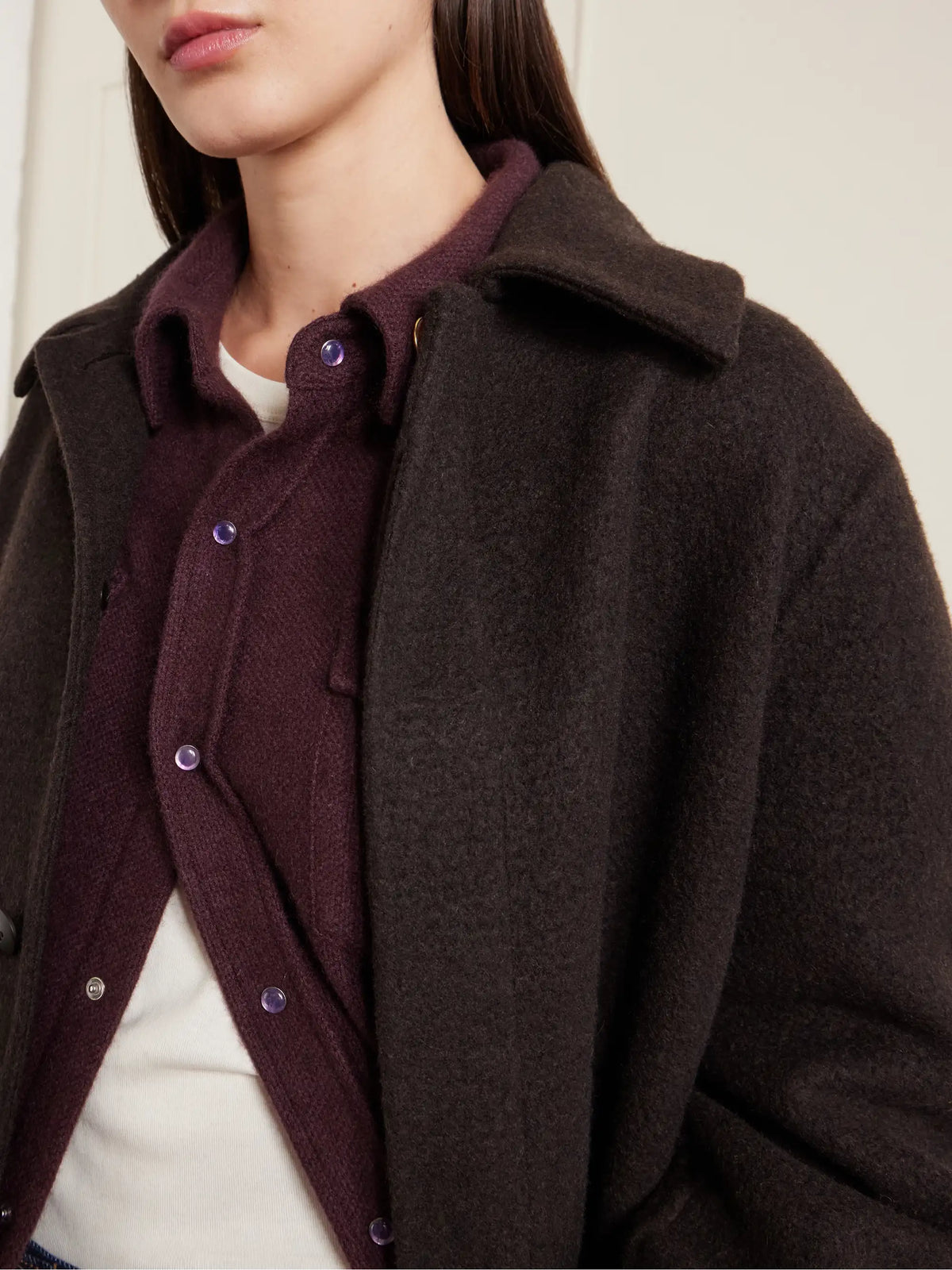 God's True Angel Cashmere And Wool-blend Coat