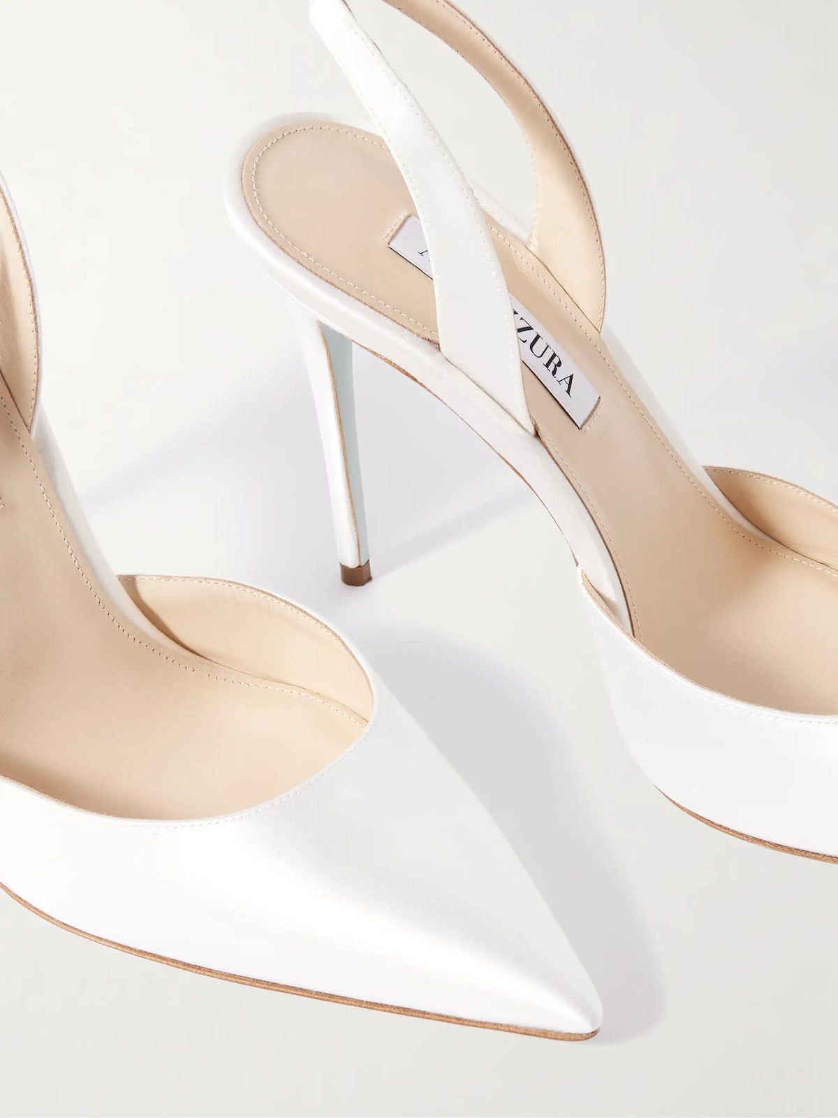 So Nude 105 Satin Slingback Pumps