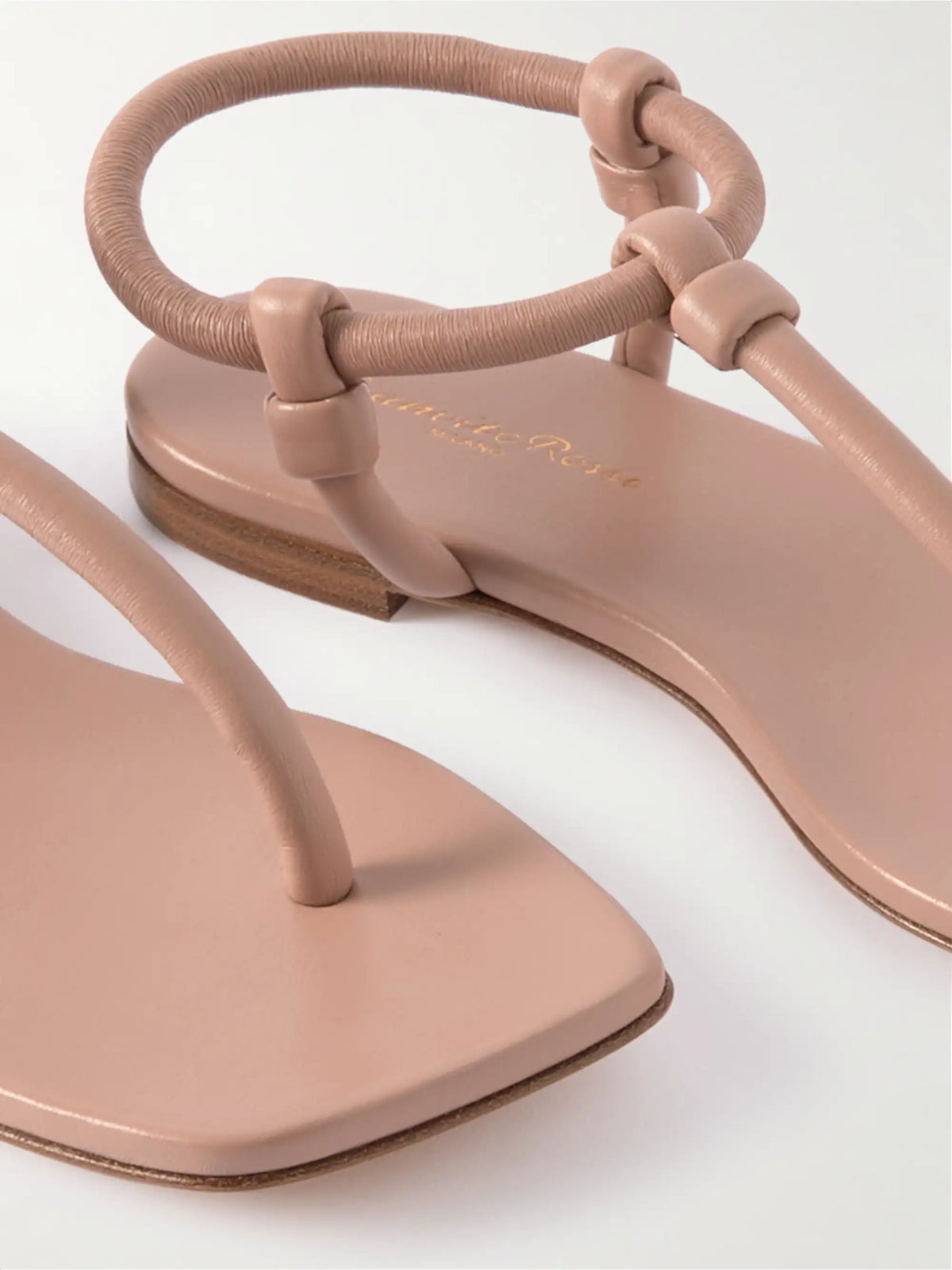 Juno Thong Knotted Leather Sandals
