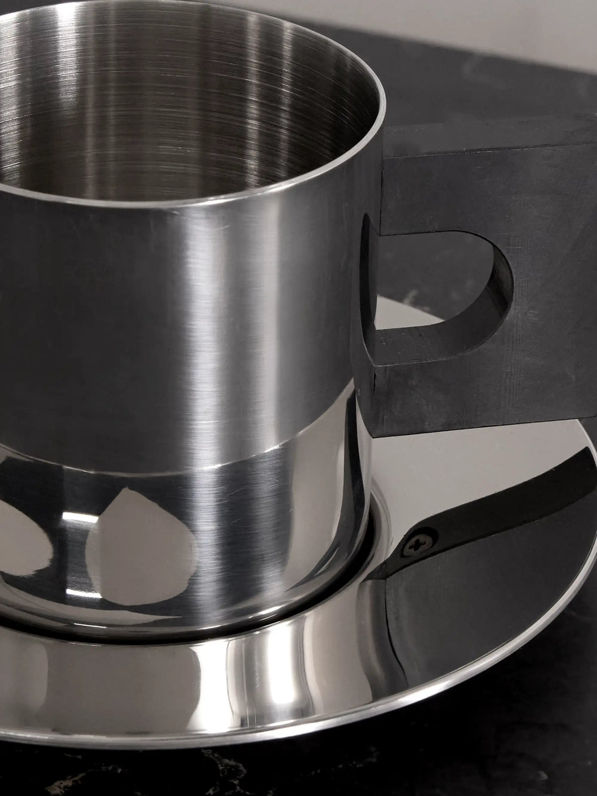 + Sophia Roe S. r. Collection Stainless Steel Cup And Saucer Set