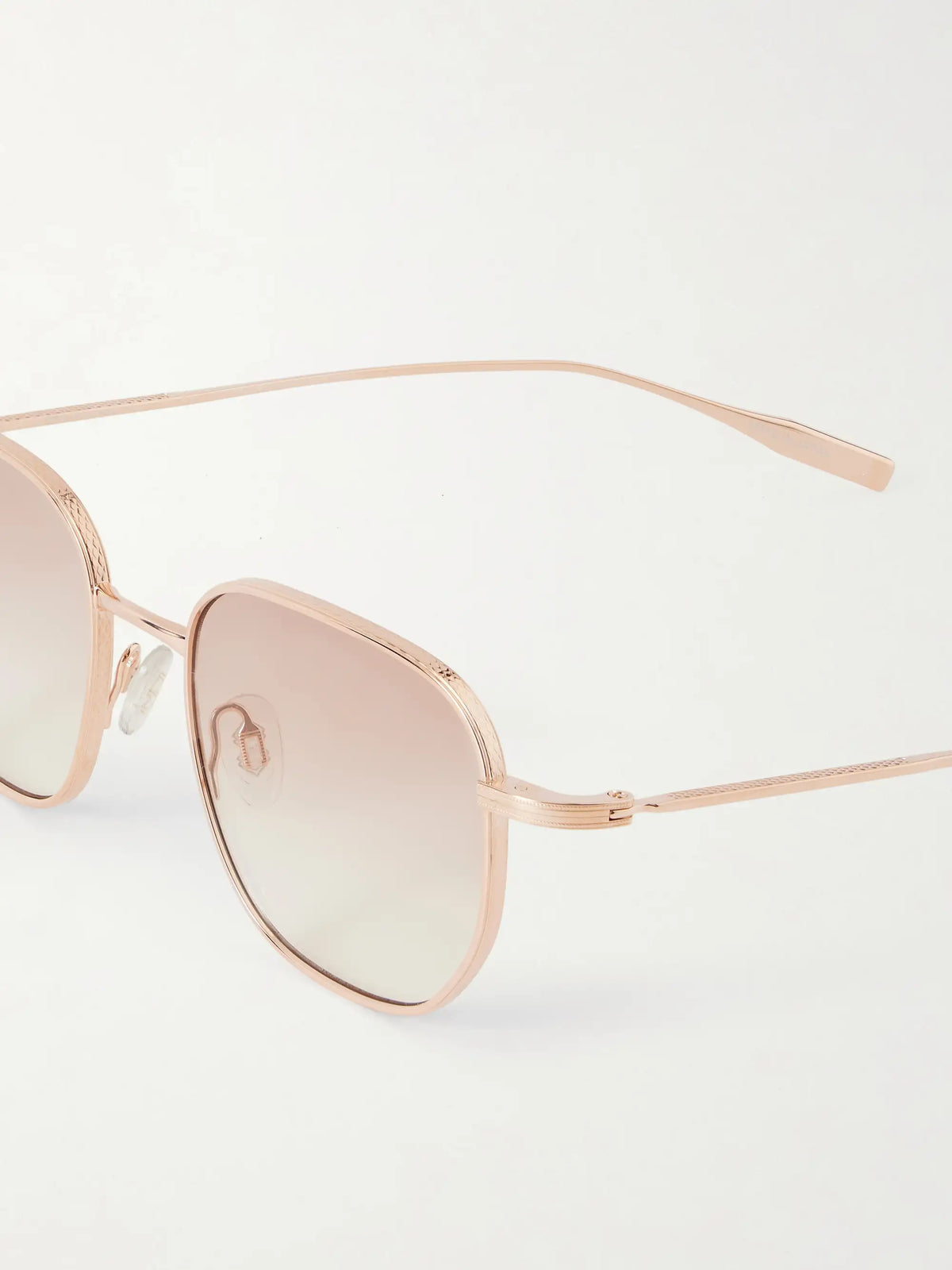 Revere Square-frame Gold-tone Titanium Sunglasses