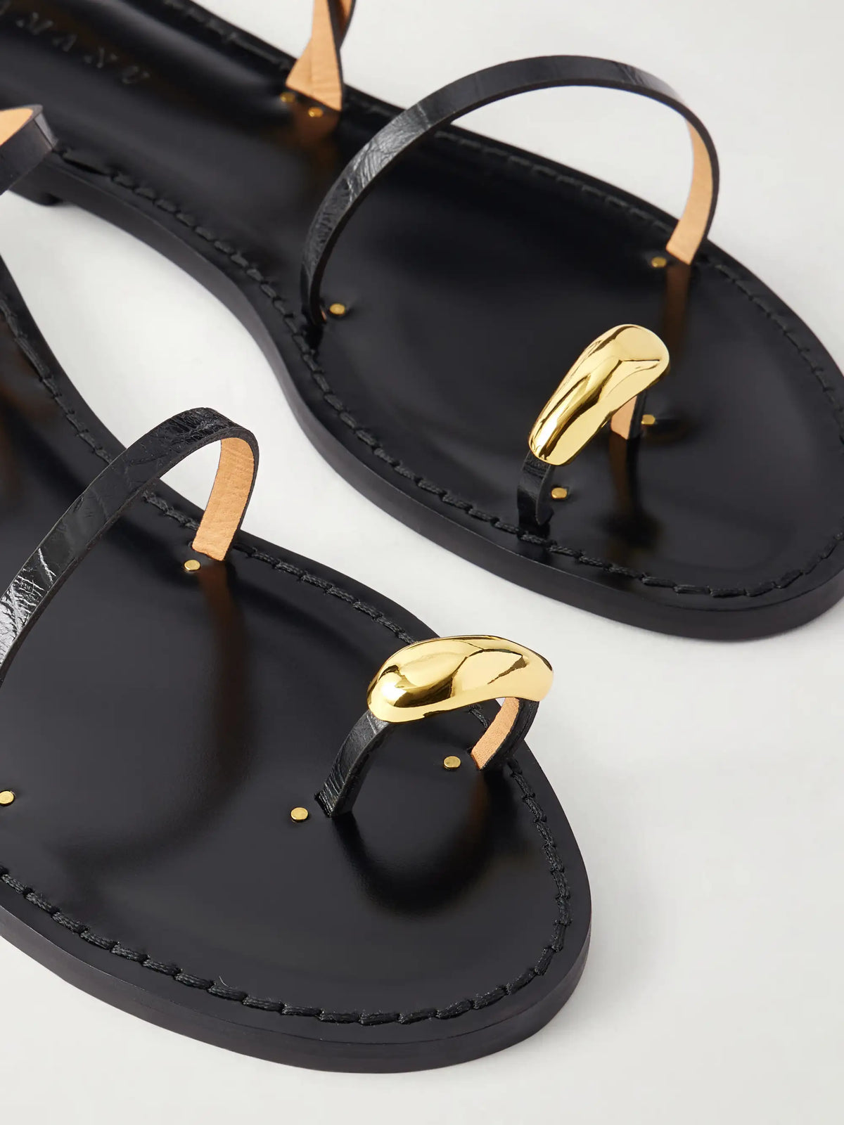 The Marrakech Embellished Leather Flats
