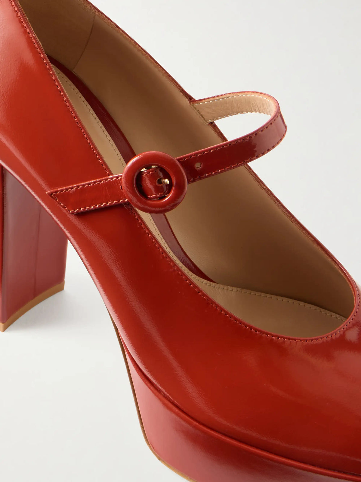 70 Glossy Leather Mary Jane Pumps