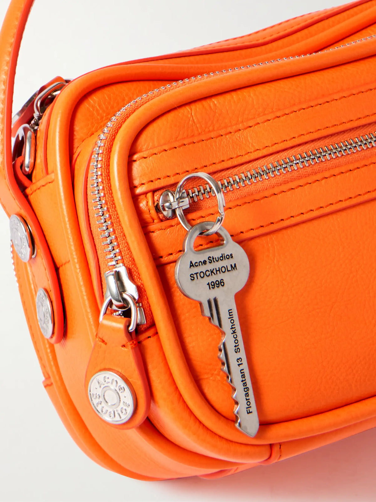 Embellished Textured-leather Shoulder Bag