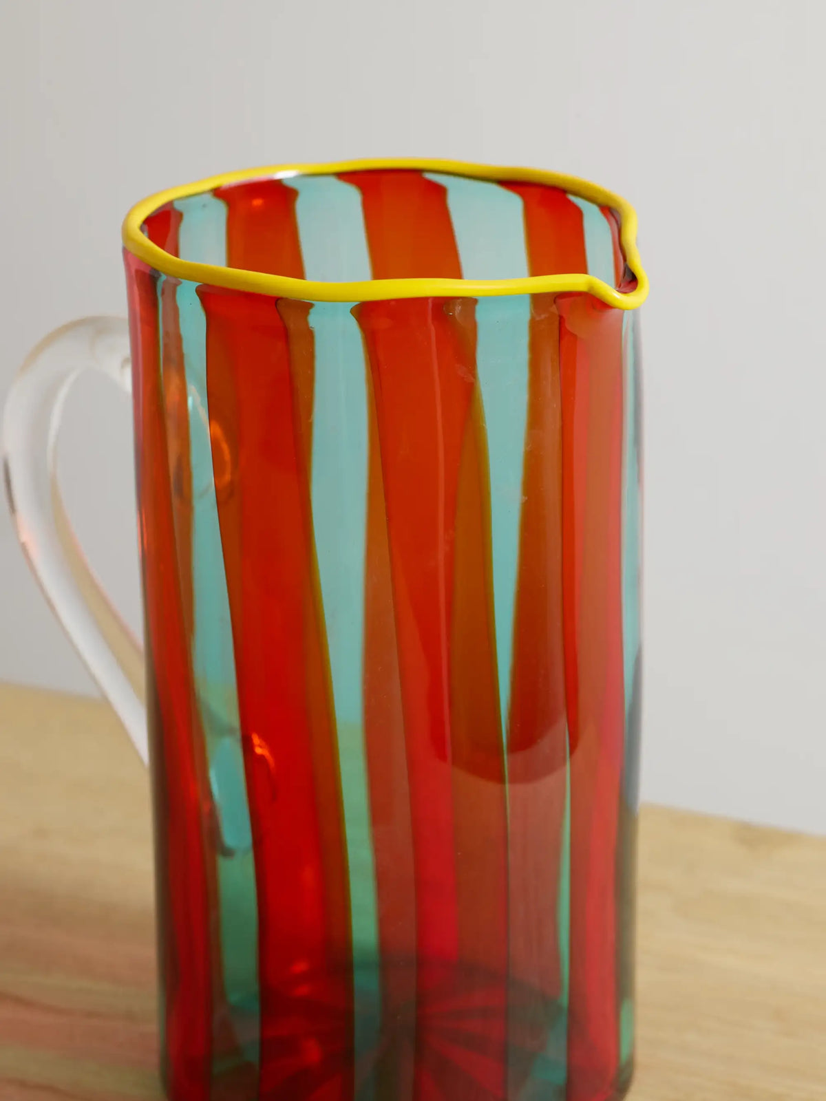 Mama Striped Murano Glass Carafe