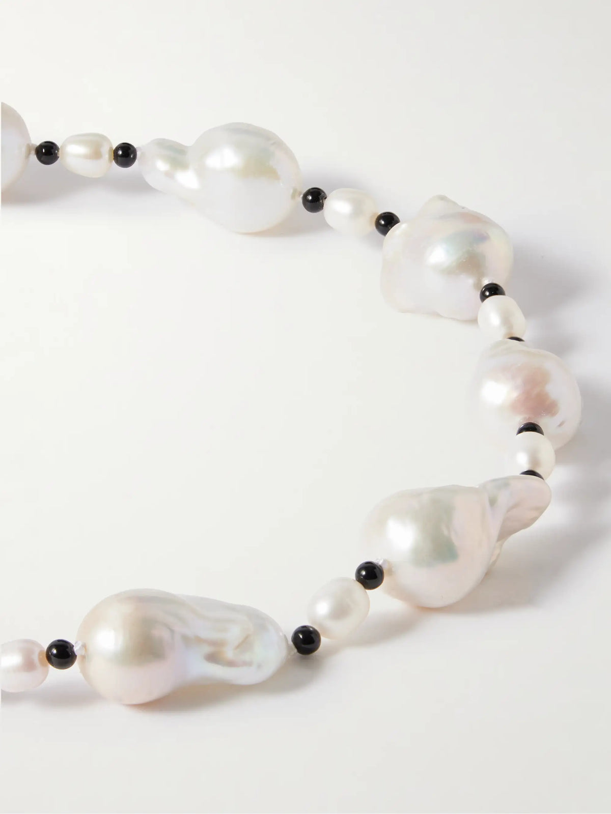 Host Silver, Pearl And Onyx Necklace