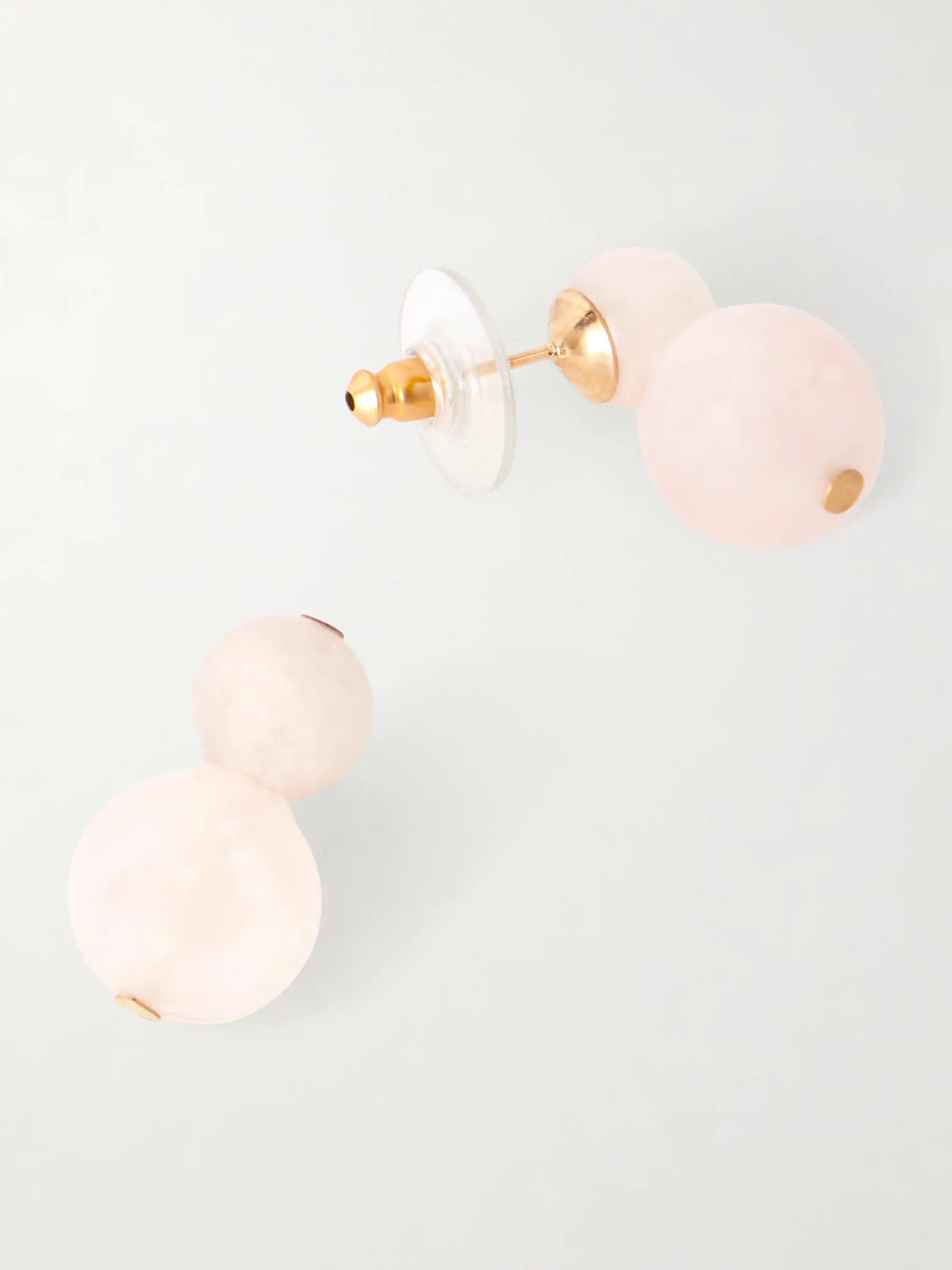 Cara Rose Quartz Earrings